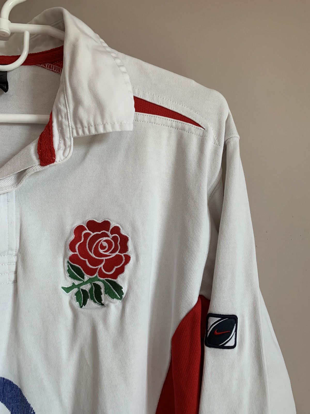 Nike England 2003 Rugby Nike Union Shirt Vintage Long Sleeve Sz L Size US L / EU 52-54 / 3 - 4 Thumbnail