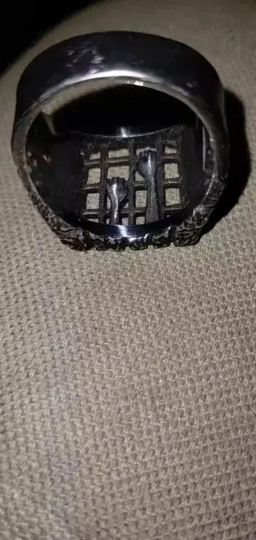 Other Fashion Punk 3D Prison Ring Size ONE SIZE - 4 Thumbnail