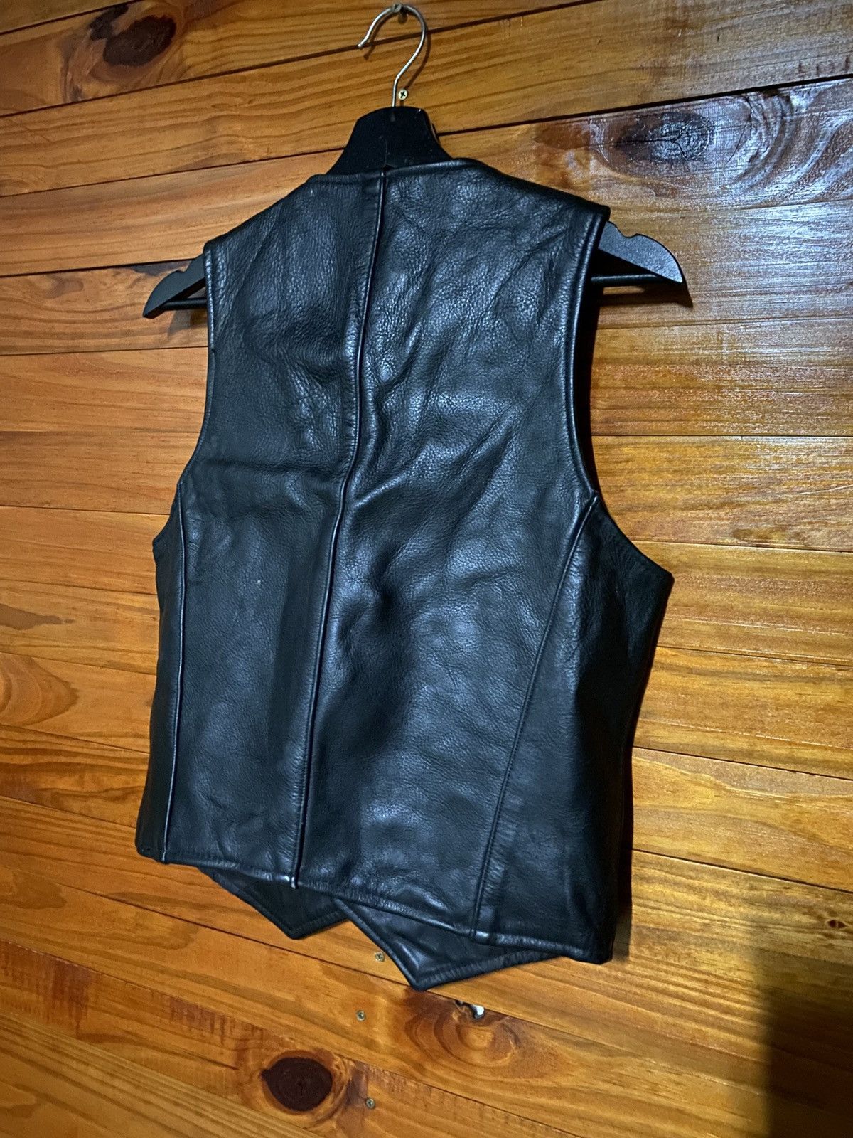 Vanson Leathers Vanson Leathers Black Leather Vest – Made in USA - Classic Size US S / EU 44-46 / 1 - 17 Thumbnail
