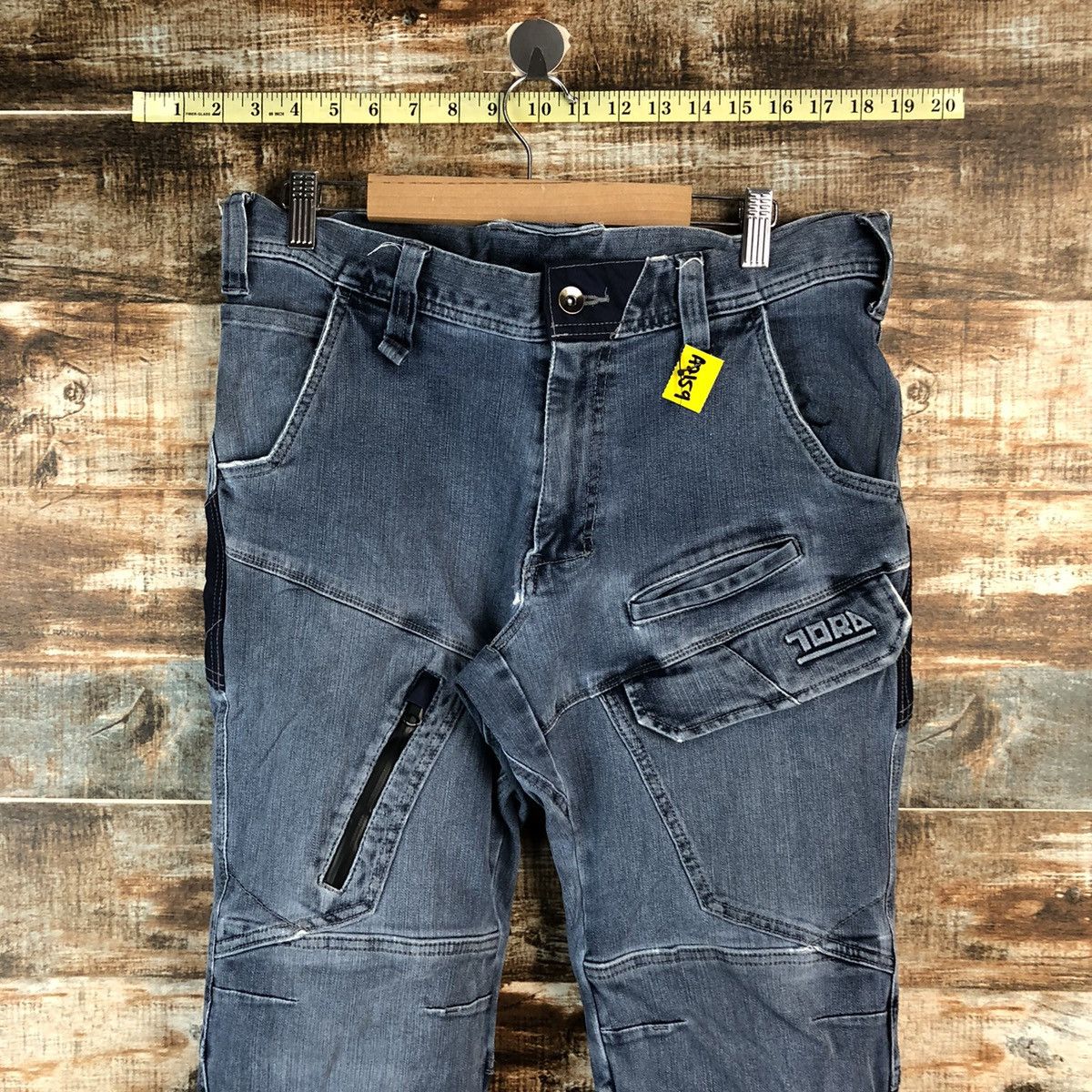 Japanese Brand Tora japan vintage ripped Blue Denim Pants #A2159 Size US 32 / EU 48 - 4 Thumbnail