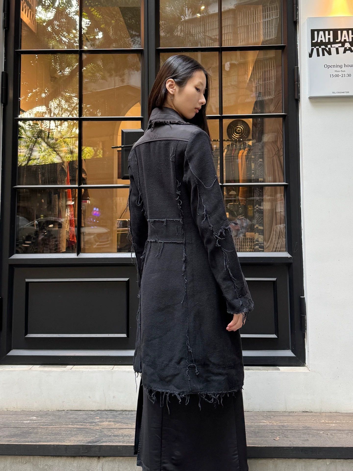 Diesel Diesel Vintage Distressed Denim Lapel Long Coat XS Size XS / US 0-2 / IT 36-38 - 3 Thumbnail