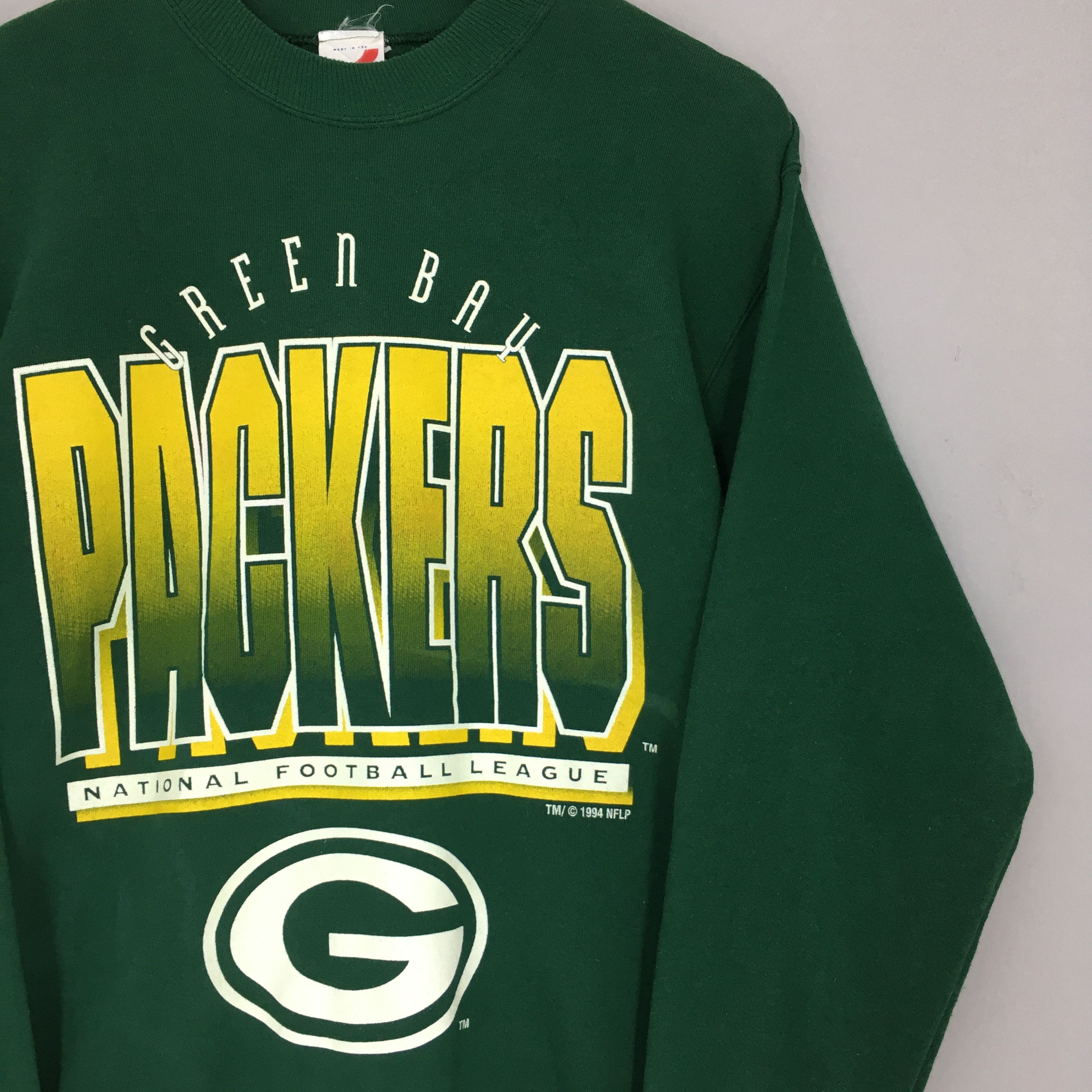 NFL × Vintage Vintage 90s Green Bay Packers NFL Sweatshirt Medium Size US M / EU 48-50 / 2 - 2 Thumbnail