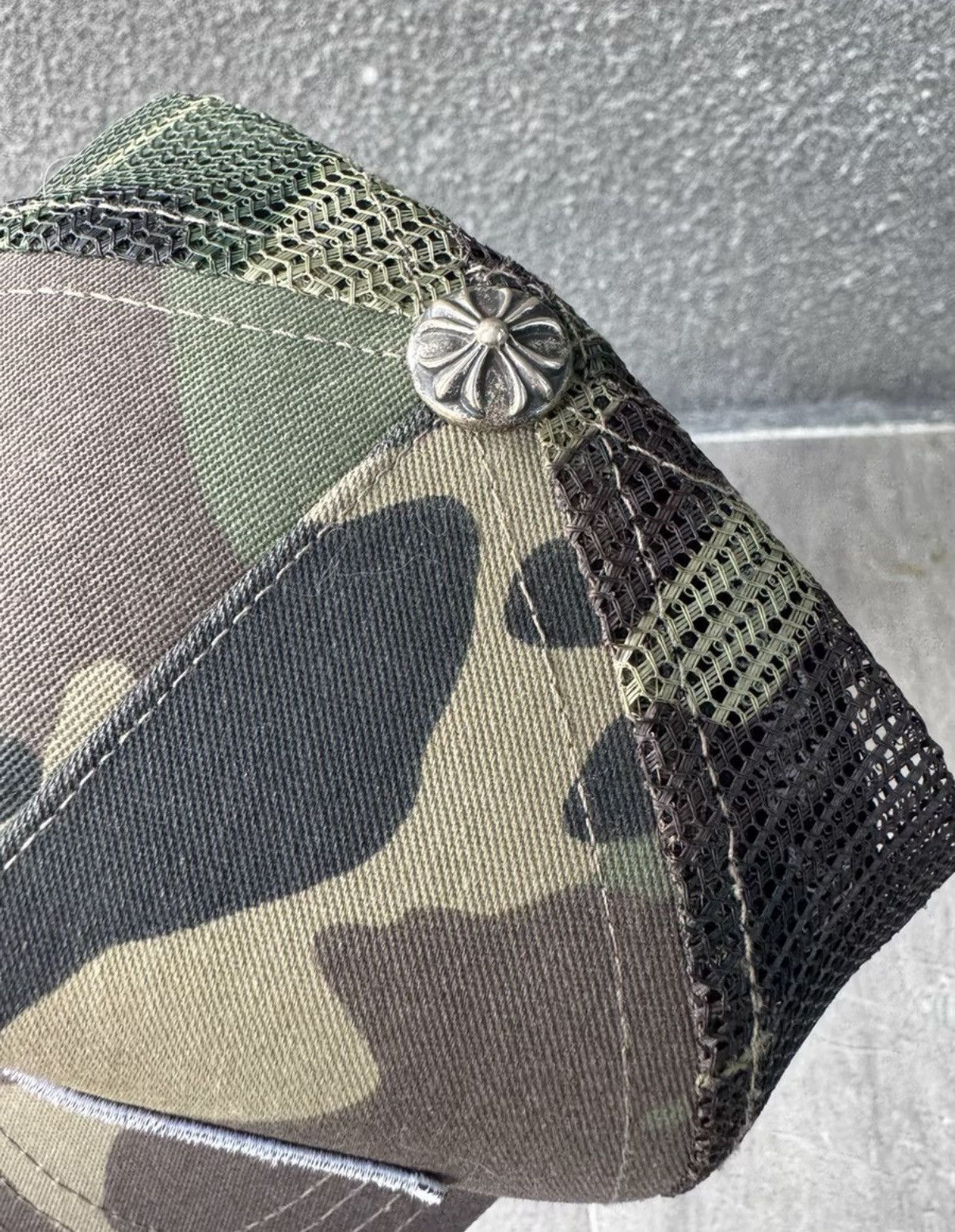 Chrome Hearts Chrome Hearts Sanskrit Embroidered Camouflage Baseball Cap Size ONE SIZE - 6 Thumbnail
