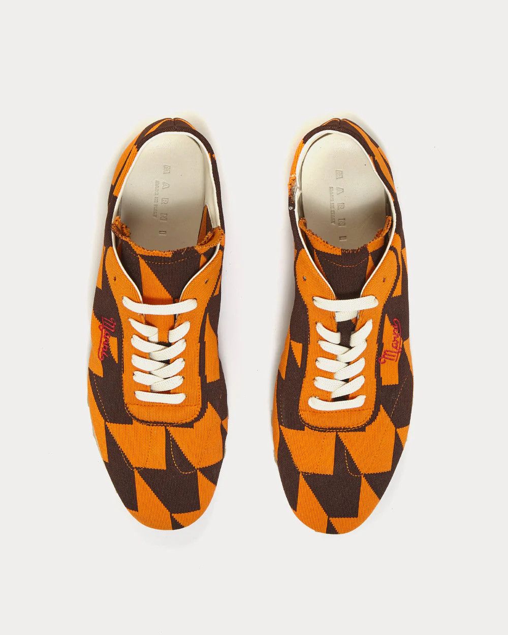 Marni o1y1125 Low-Top Sneakers in Orange/Brown Size US 7 / IT 37 - 4 Thumbnail