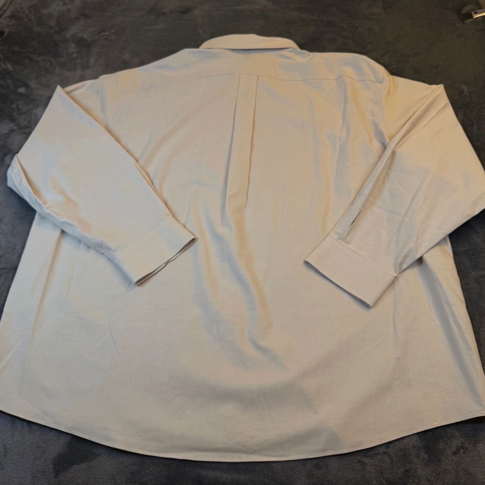 Roundtree & Yorke Roundtree Yorke Gold Label Dress Shirt Mens XXL Beige Stretch Performance NWT Size 48R - 5 Thumbnail