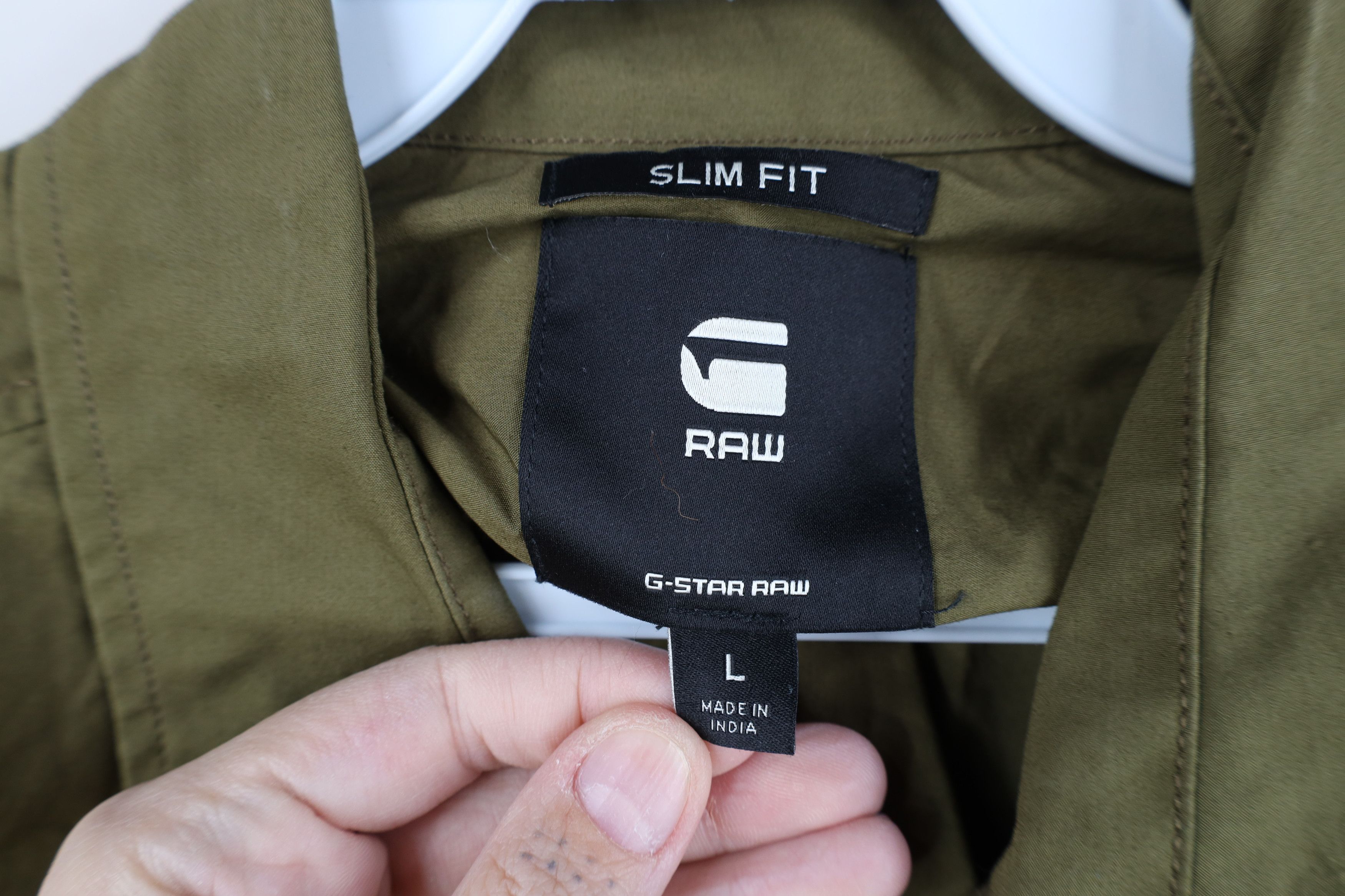 G-Star G Star Raw Spell Double Pocket Collared Button Shirt Green Size US L / EU 52-54 / 3 - 10 Thumbnail