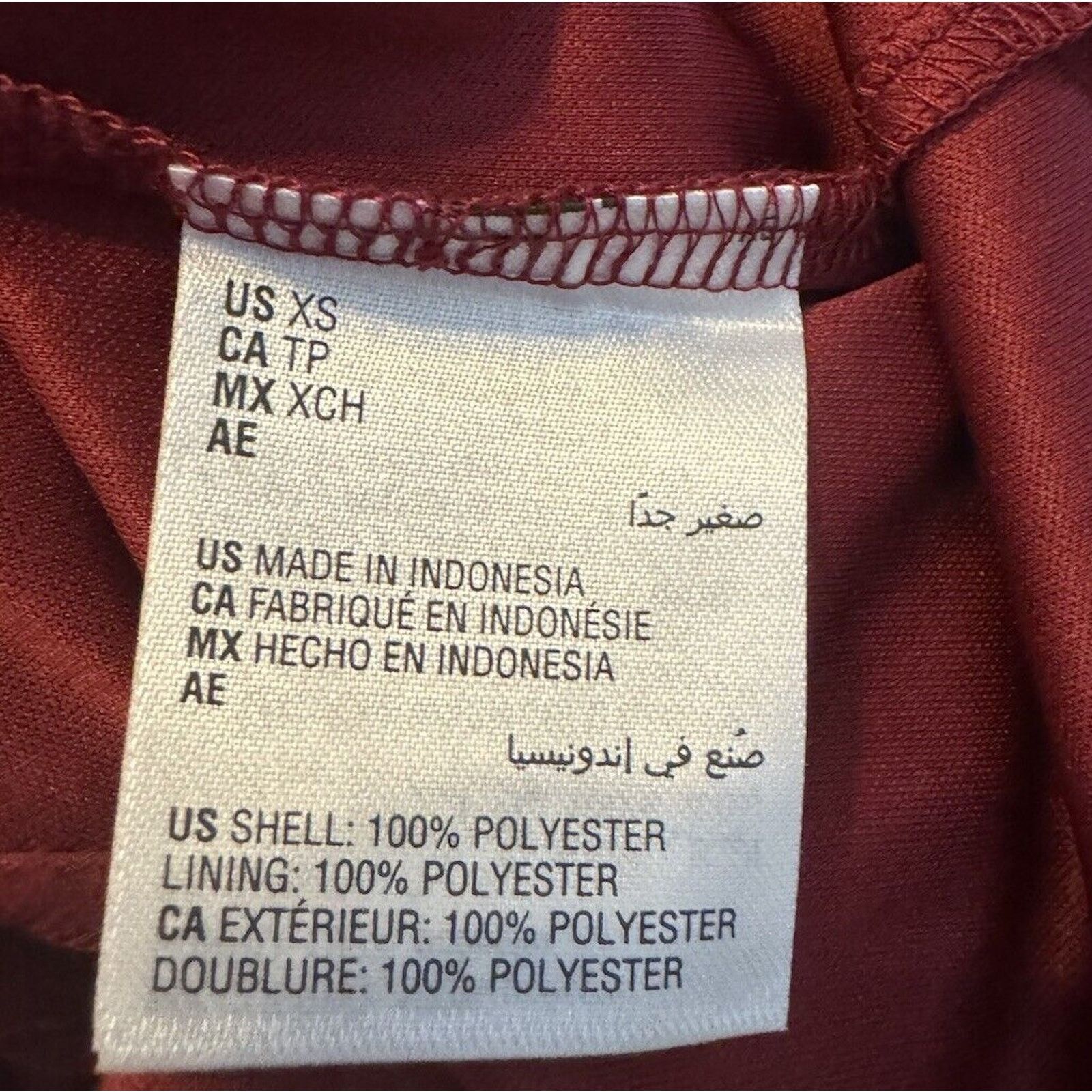 Other JM Collection Burgundy Chiffon Pleated Tunic 3/4 Bell Sleev Size XS / US 0-2 / IT 36-38 - 11 Thumbnail