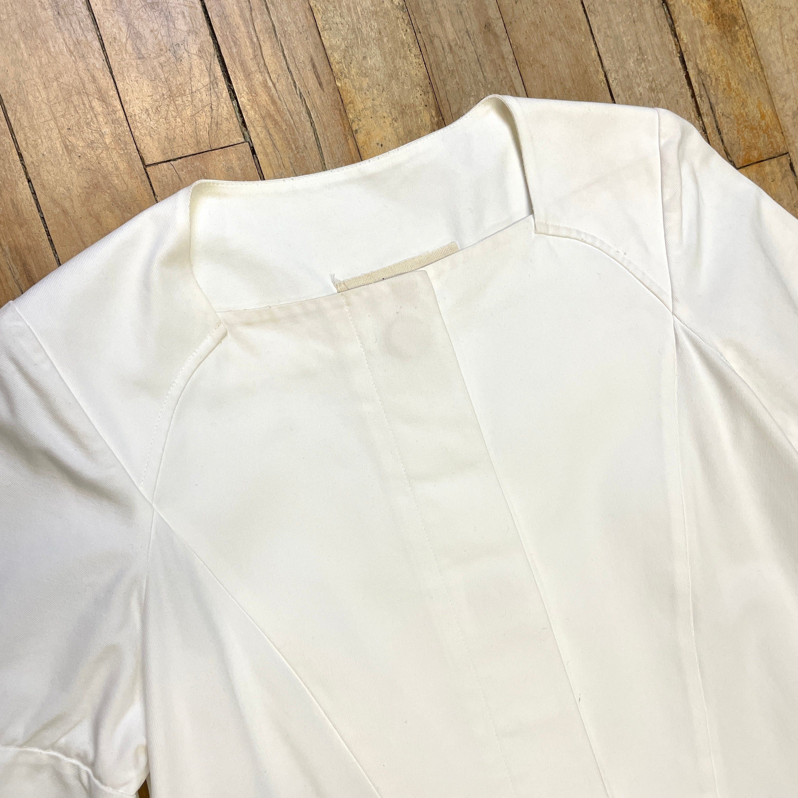 Marni Marni Spring ‘13 Vintage Designer Crisp White Peplum Top Size M Size M / US 6-8 / IT 42-44 - 7 Thumbnail
