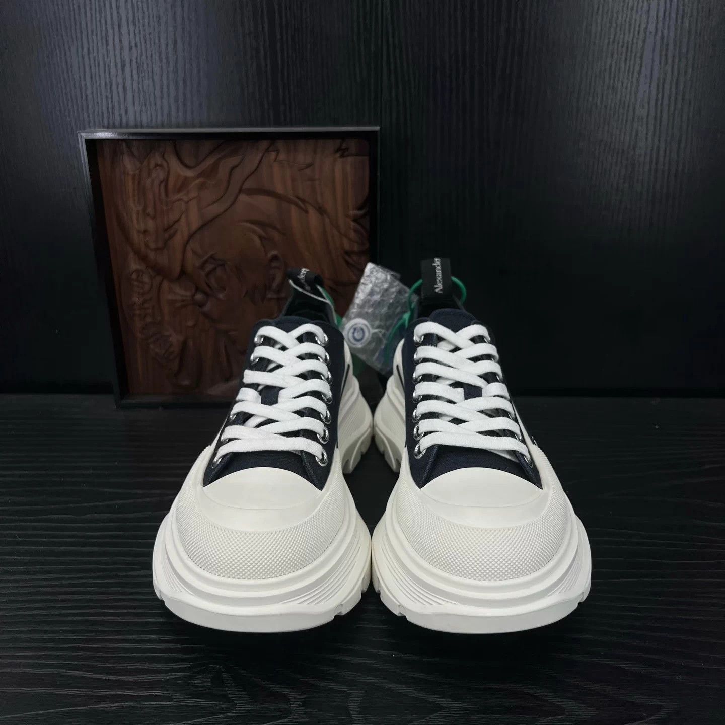 Alexander McQueen McQueen Black & White Martin Boots Near New 37 Size US 6 / IT 36 - 4 Thumbnail