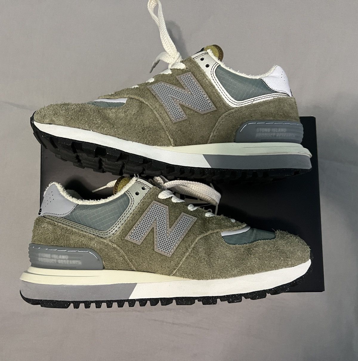 New Balance × Stone Island Stone Island x New Balance 574 Legacy Size US 8.5 / EU 41-42 - 3 Thumbnail