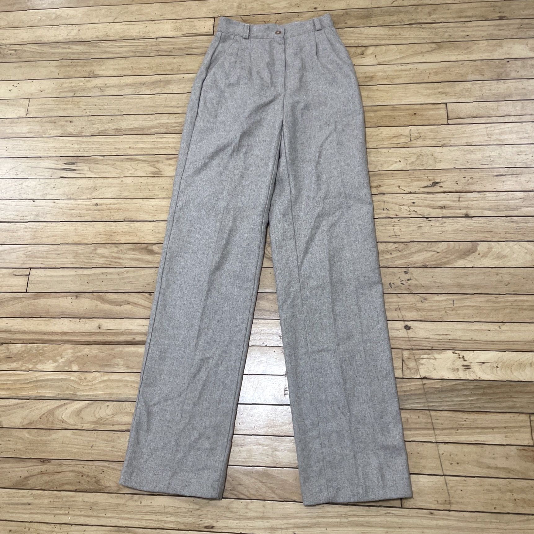 Vintage VINTAGE Contempo Wool Pants Women 22x33 Cream Tweed Old Money S-35- 3 Contempo Size 40" / US 18 - 3 Thumbnail