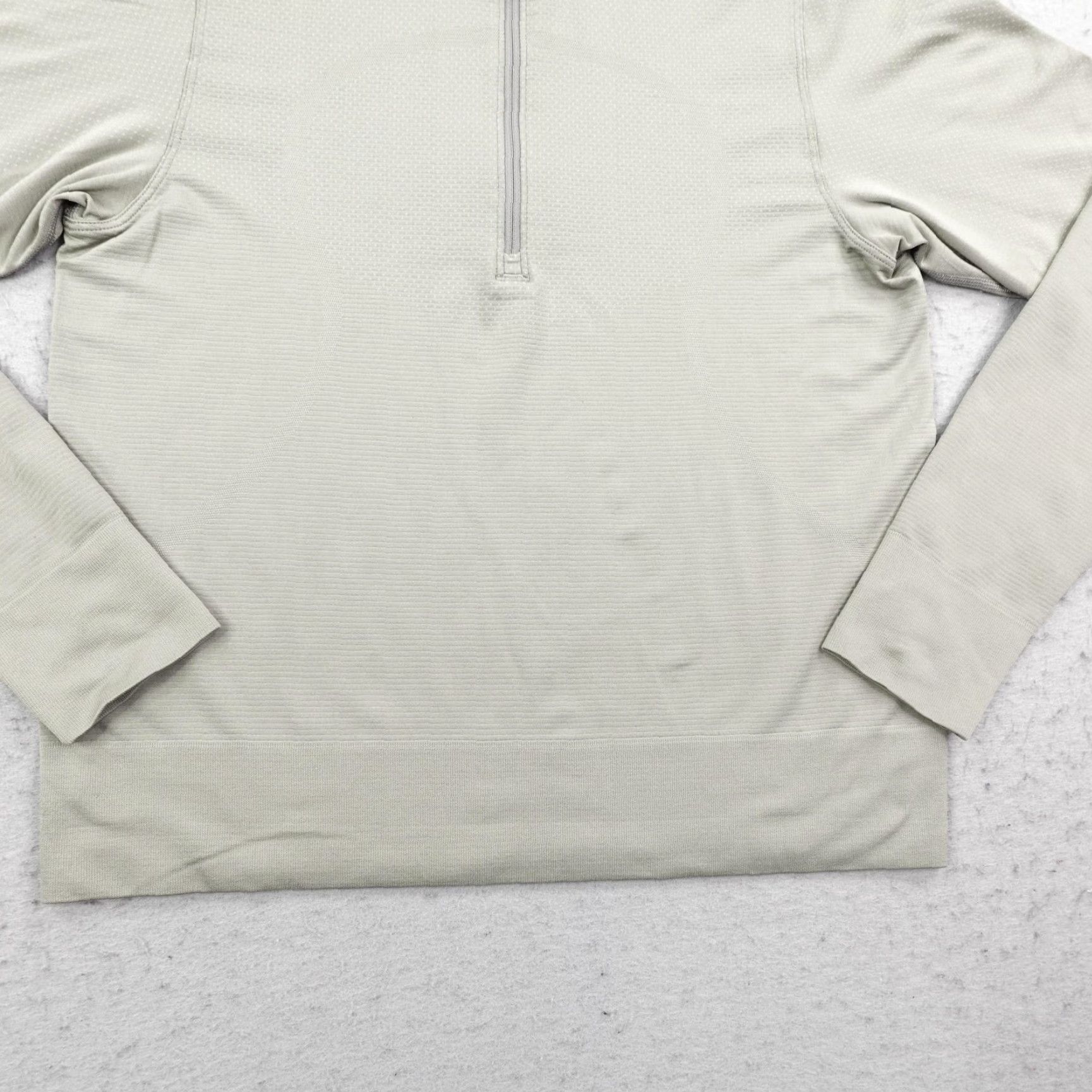 Lululemon Lululemon Shirt Womens 8 Gull Grey Swiftly Tech Half Zip Performance Gym Size M / US 6-8 / IT 42-44 - 3 Thumbnail