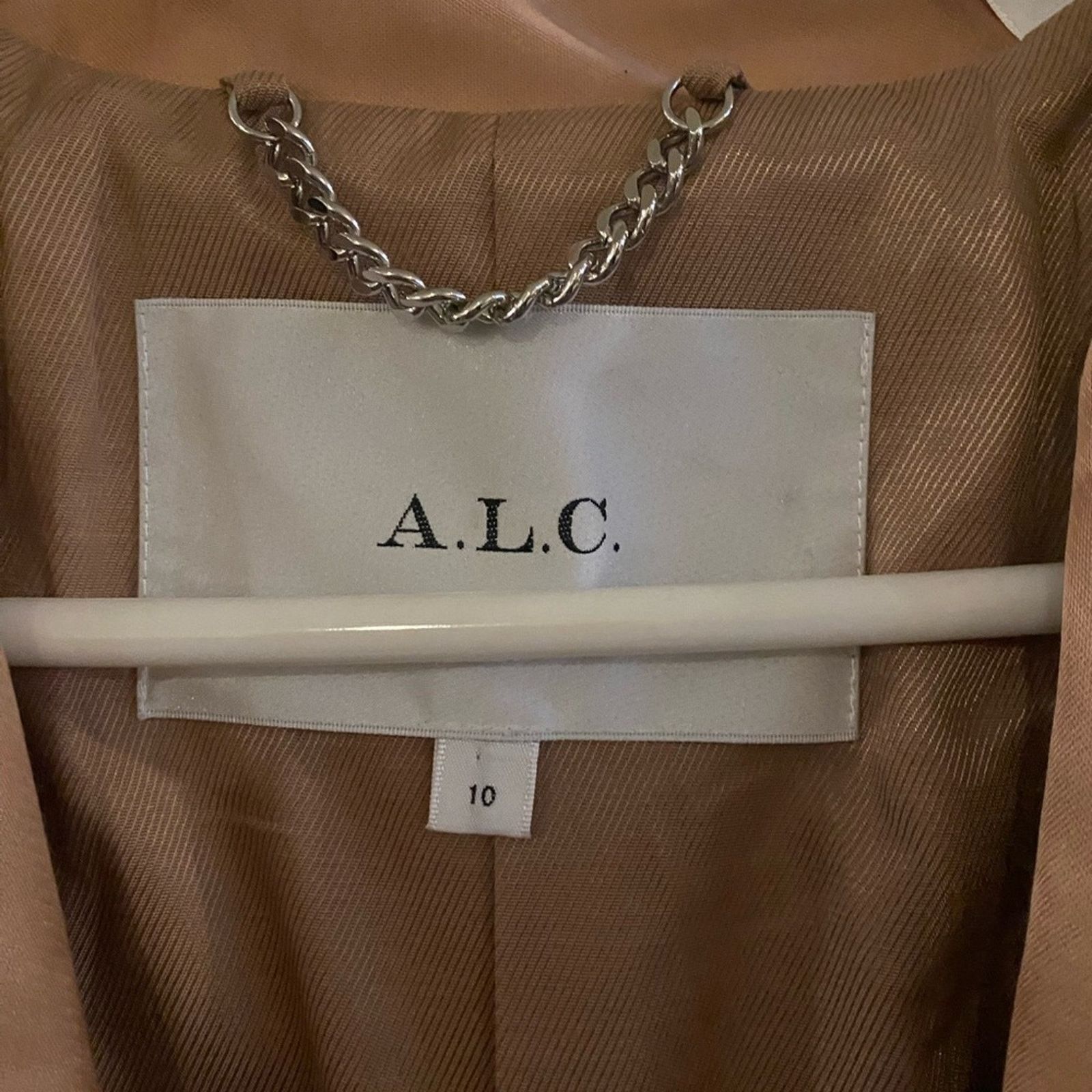 A.L.C. A.L.C. single-breasted satin blazer SZ.10 NWOT Champagne Size L / US 10 / IT 46 - 8 Thumbnail