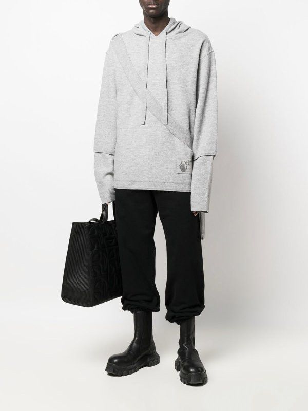 Off-White o1in1s0225 Q:1 / For All Slim Sweatpants & Joggers in Black Size US 32 / EU 48 - 2 Thumbnail