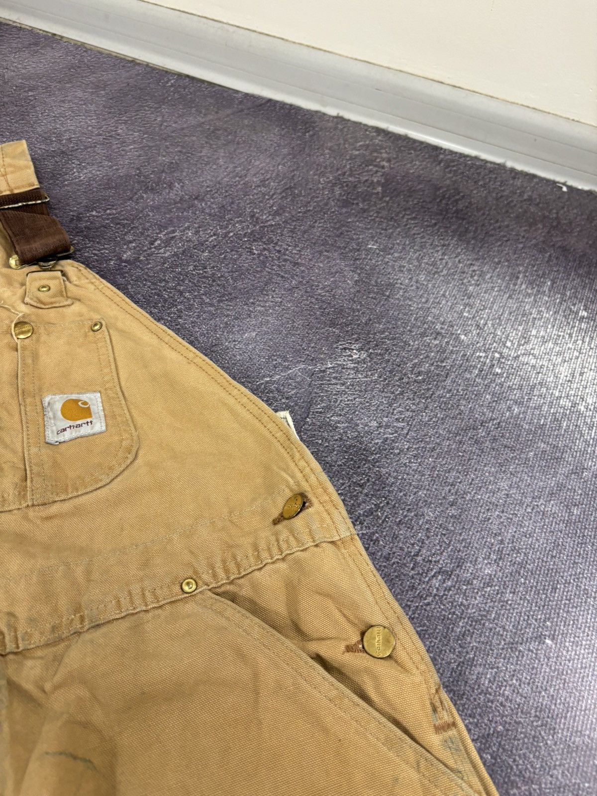 Carhartt Vintage Carhartt Double Knee USA 90s Hype Dad Work Overall Size US 38 / EU 54 - 9 Thumbnail