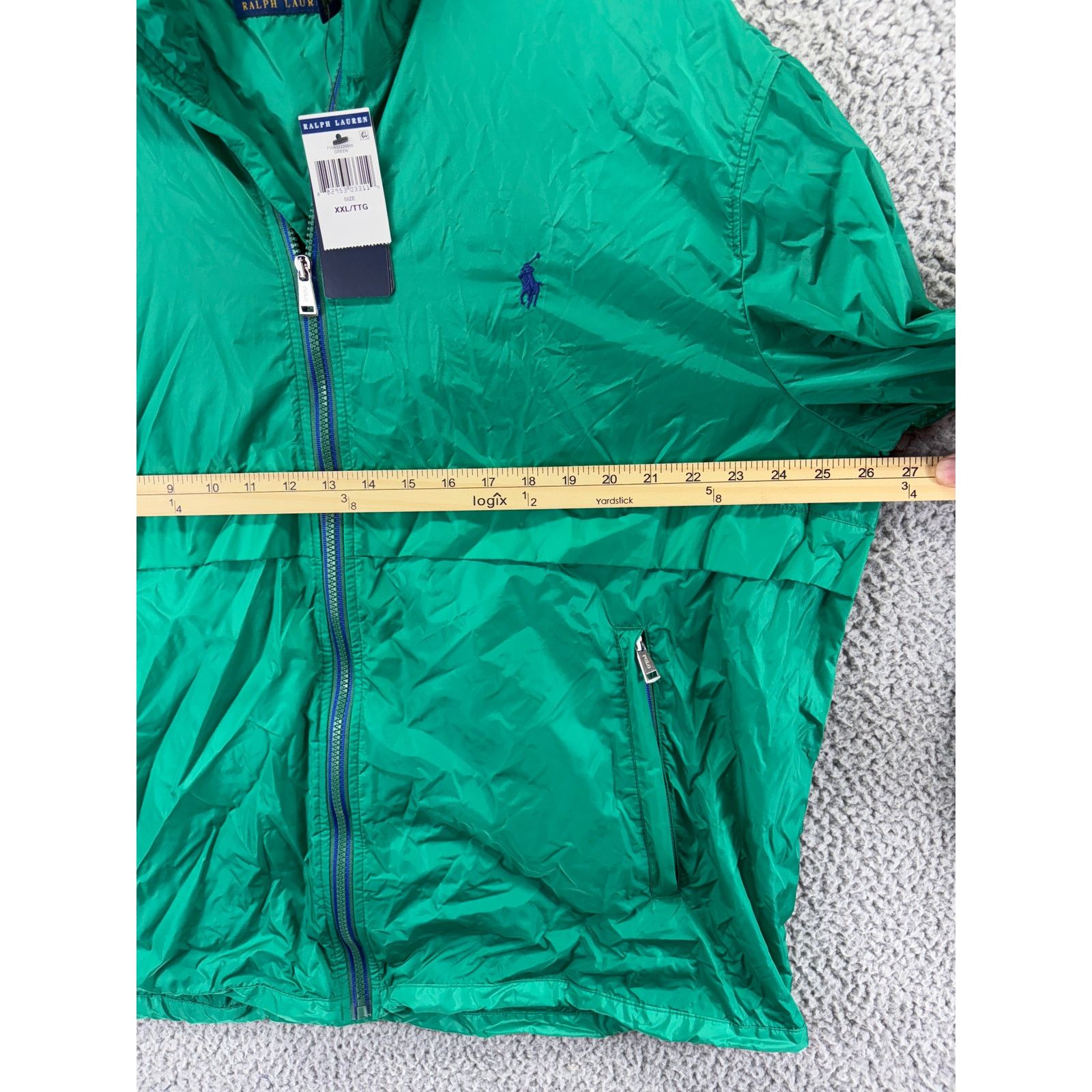 Ralph Lauren Polo Ralph Lauren Windbreaker Jacket Mens XXL Green Hooded Size US XXL / EU 58 / 5 - 5 Thumbnail