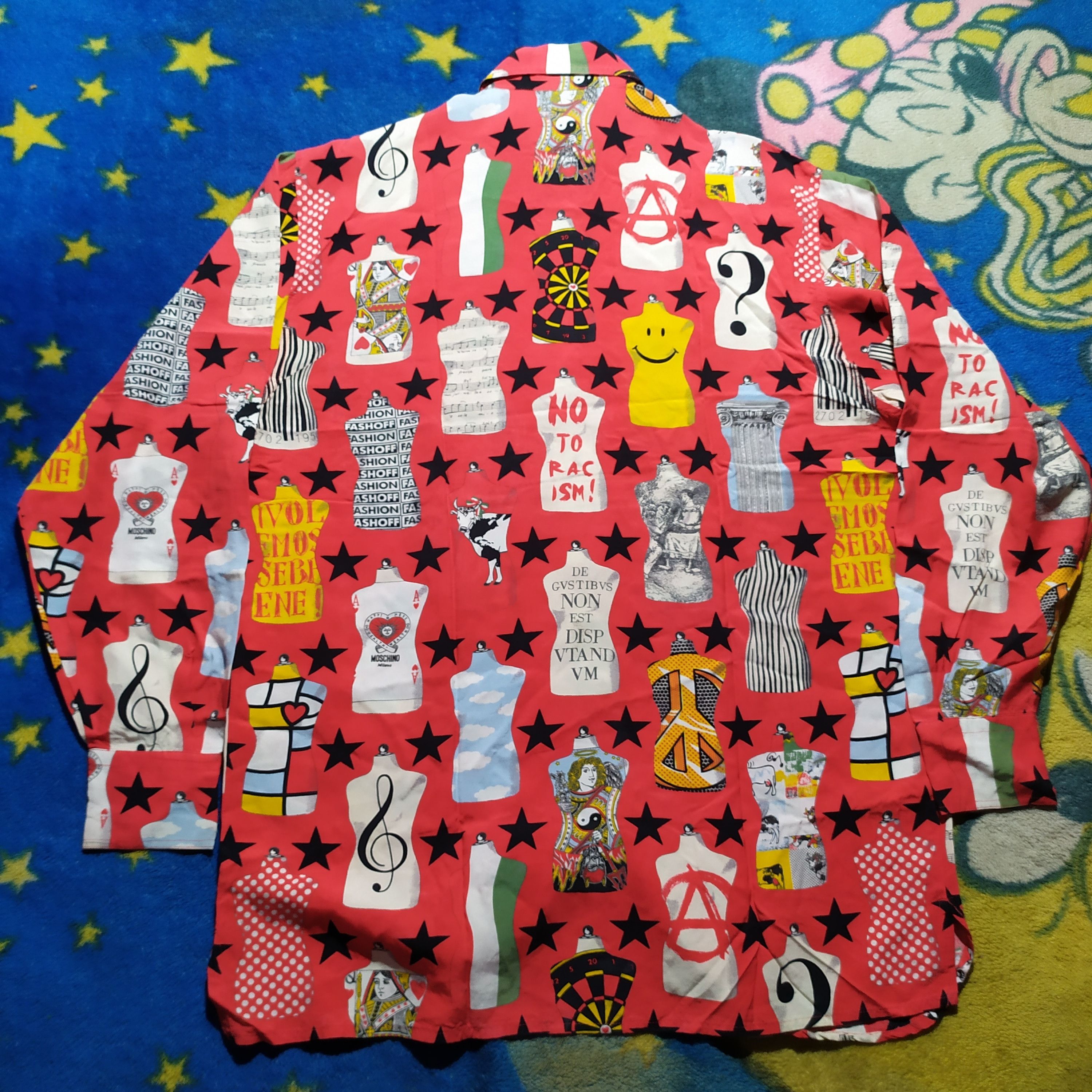 Moschino Moschino Iconic 90's "No To Racism" Shirt Size XS / US 0-2 / IT 36-38 - 4 Thumbnail