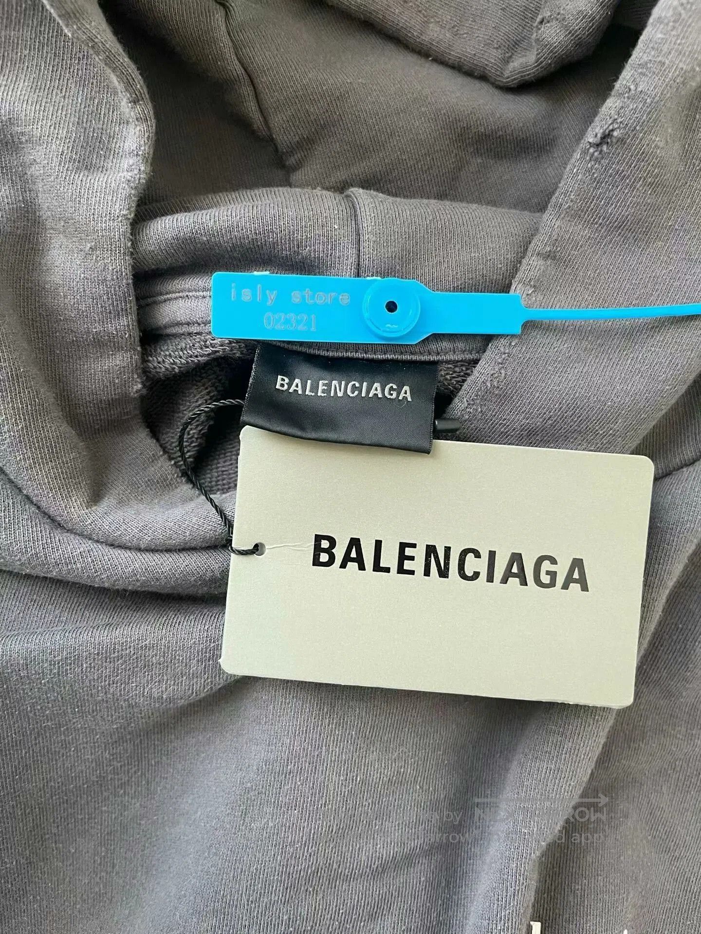 Balenciaga balenciaga logo hoodie in gray color. Size US M / EU 48-50 / 2 - 3 Thumbnail