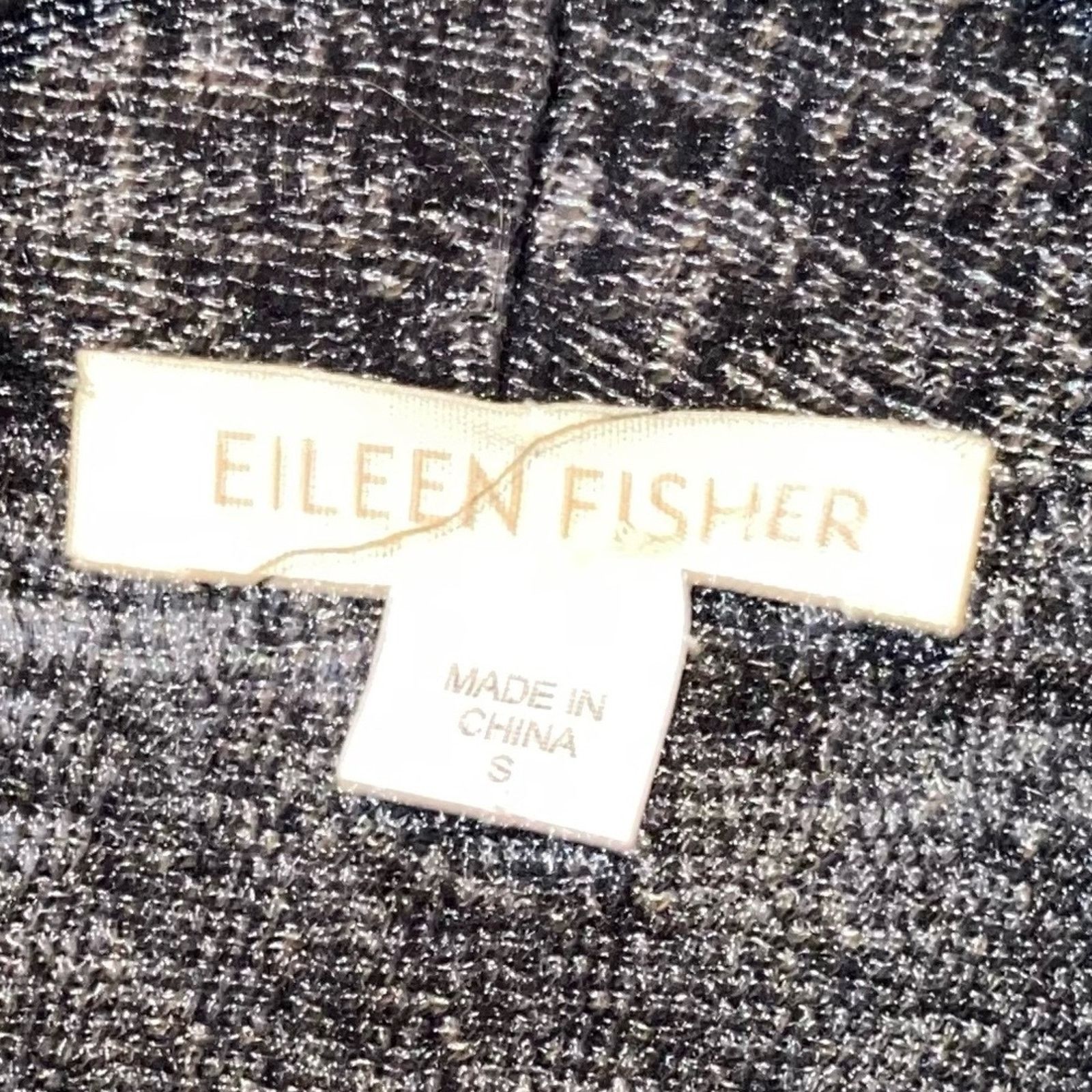 Eileen Fisher Eileen Fisher Wool Asymmetrical Zip Ribbed Black Sweater Size S / US 4 / IT 40 - 4 Thumbnail