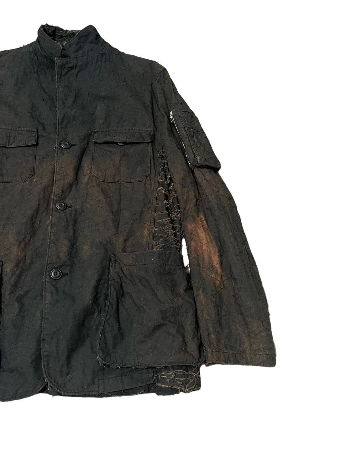 Japanese Brand × PPFM A Vintage Distressed Scab Faded Smoke Faded Jacket Size US L / EU 52-54 / 3 - 10 Thumbnail