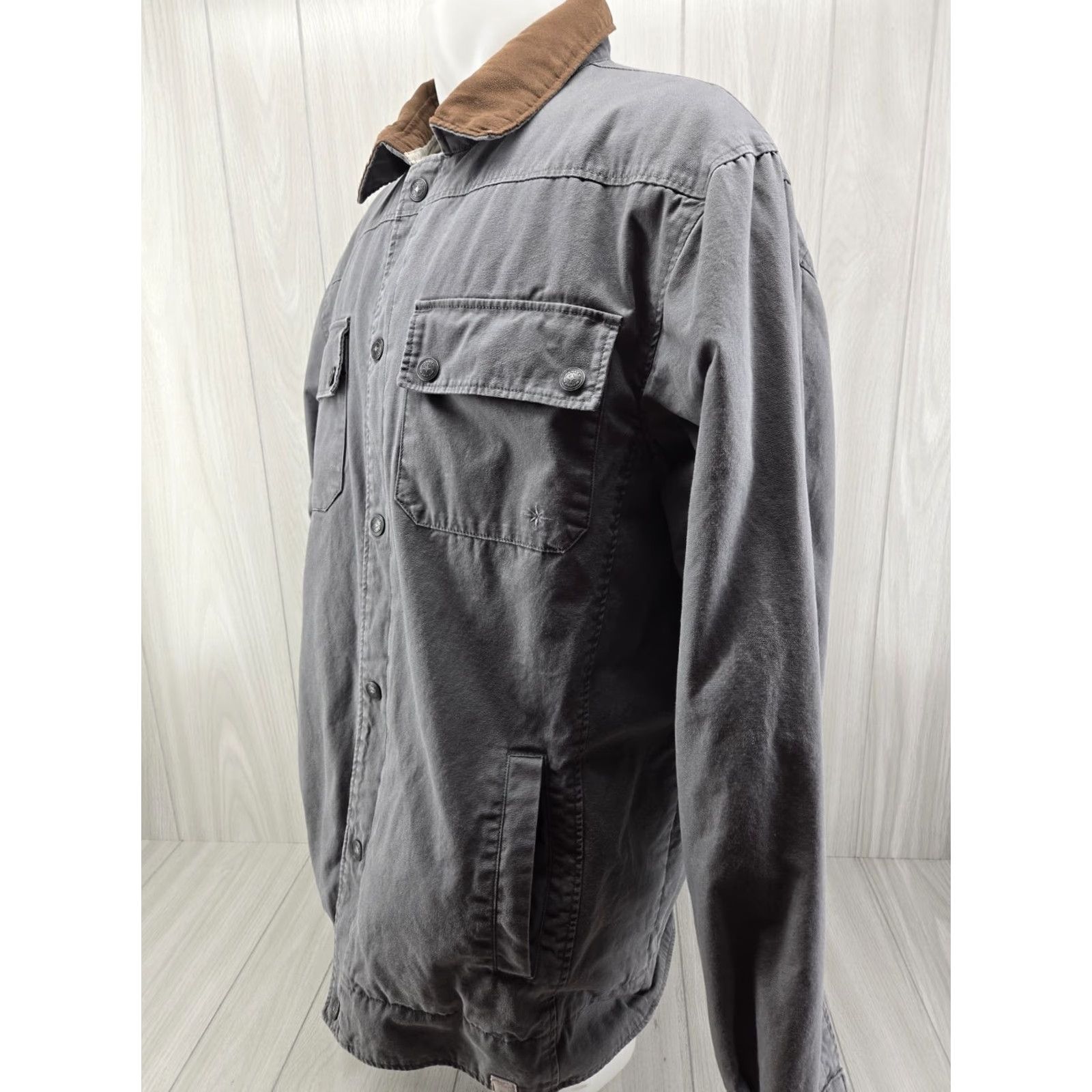 Vintage Polaris Jacket Gray 2XL Snaps Cotton Plaid Men Regular Coat Buttoned Front Size US XXL / EU 58 / 5 - 3 Thumbnail