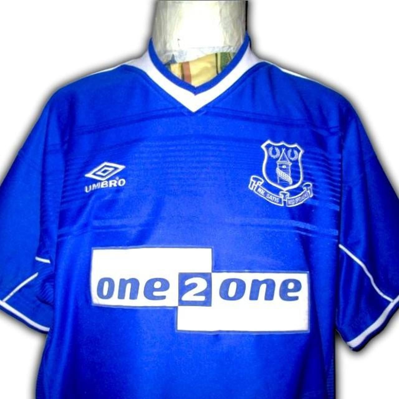 Umbro Fc Everton England 1999 2000 Home shirt jersey Size US XL / EU 56 / 4 - 1 Thumbnail