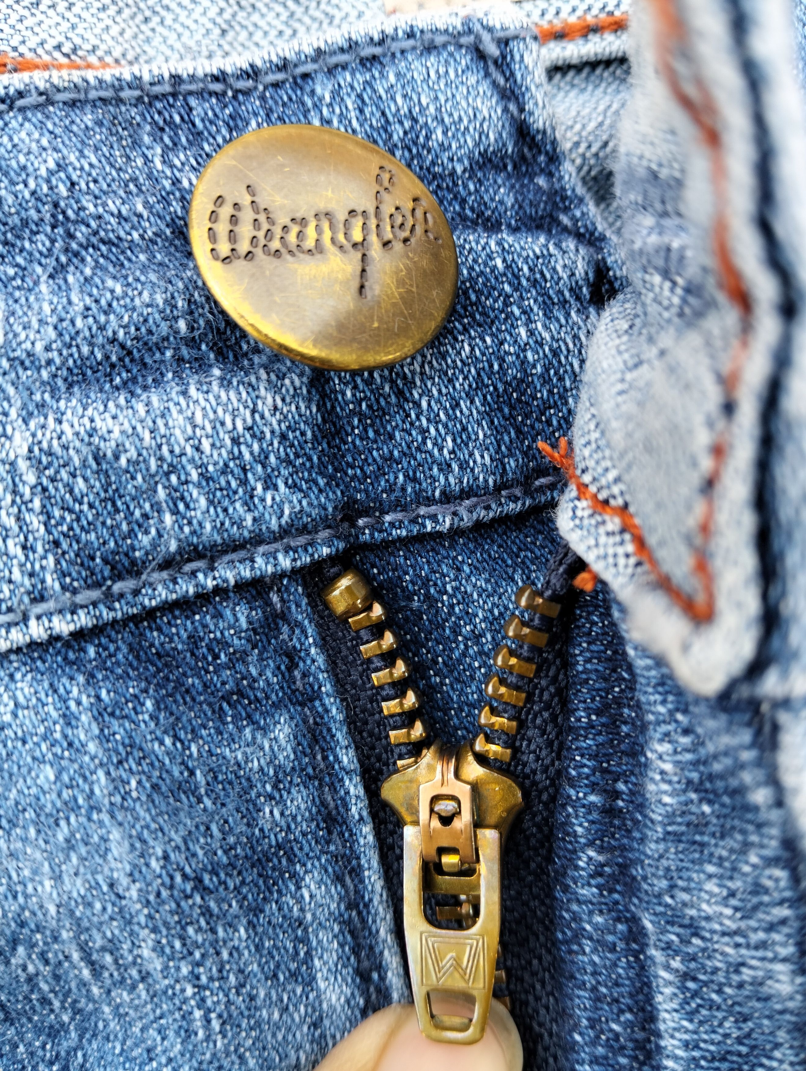 Vintage × Wrangler 🔥 90's Wrangler Spencer distressed Patched Jeans 🔥 Size US 34 / EU 50 - 3 Thumbnail