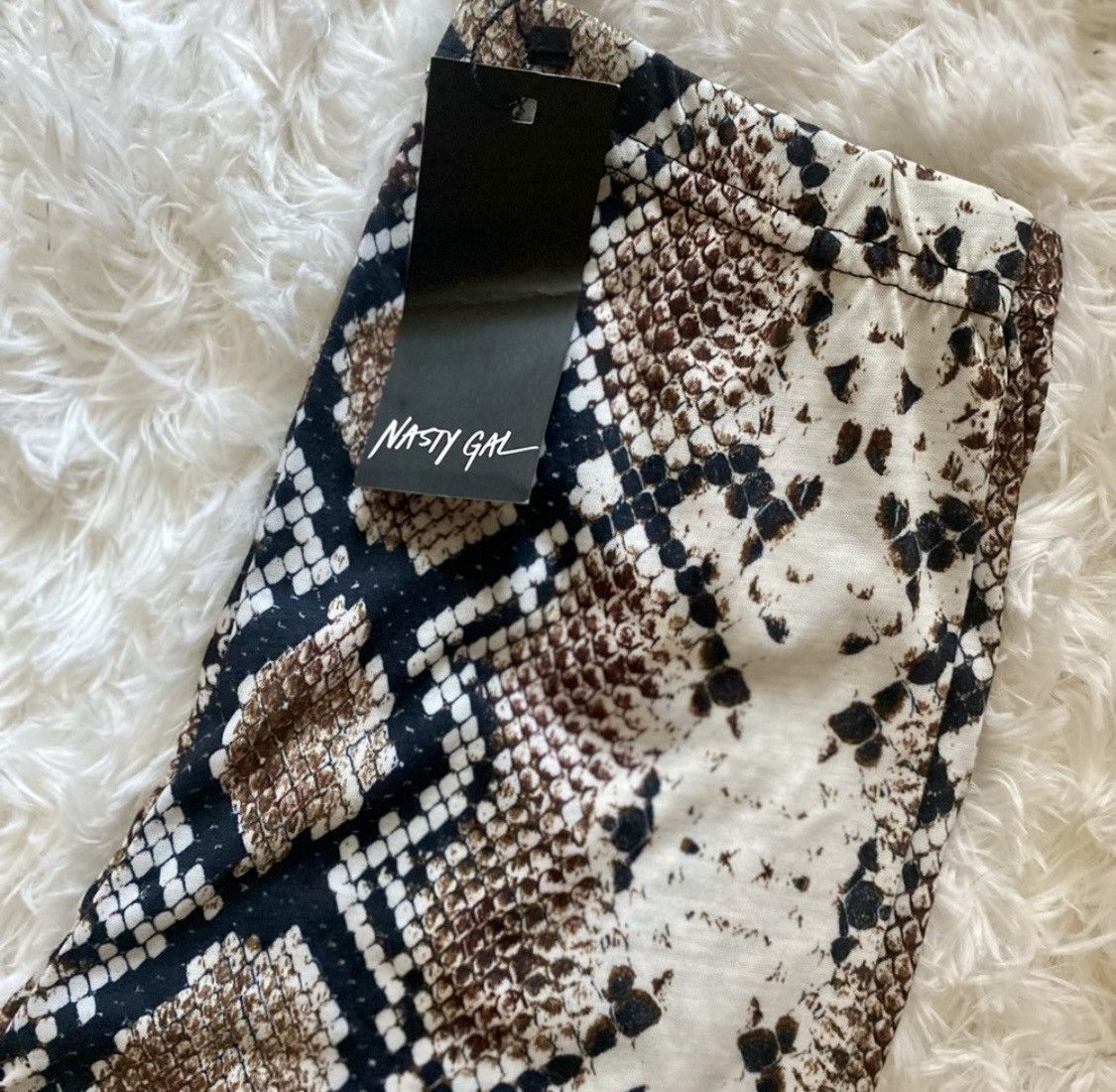 Nasty Gal NASTY GAL SNAKE PRINT HIGH RISE LEGGINGS SIZE 6 Size 28" / US 6 / IT 42 - 2 Thumbnail