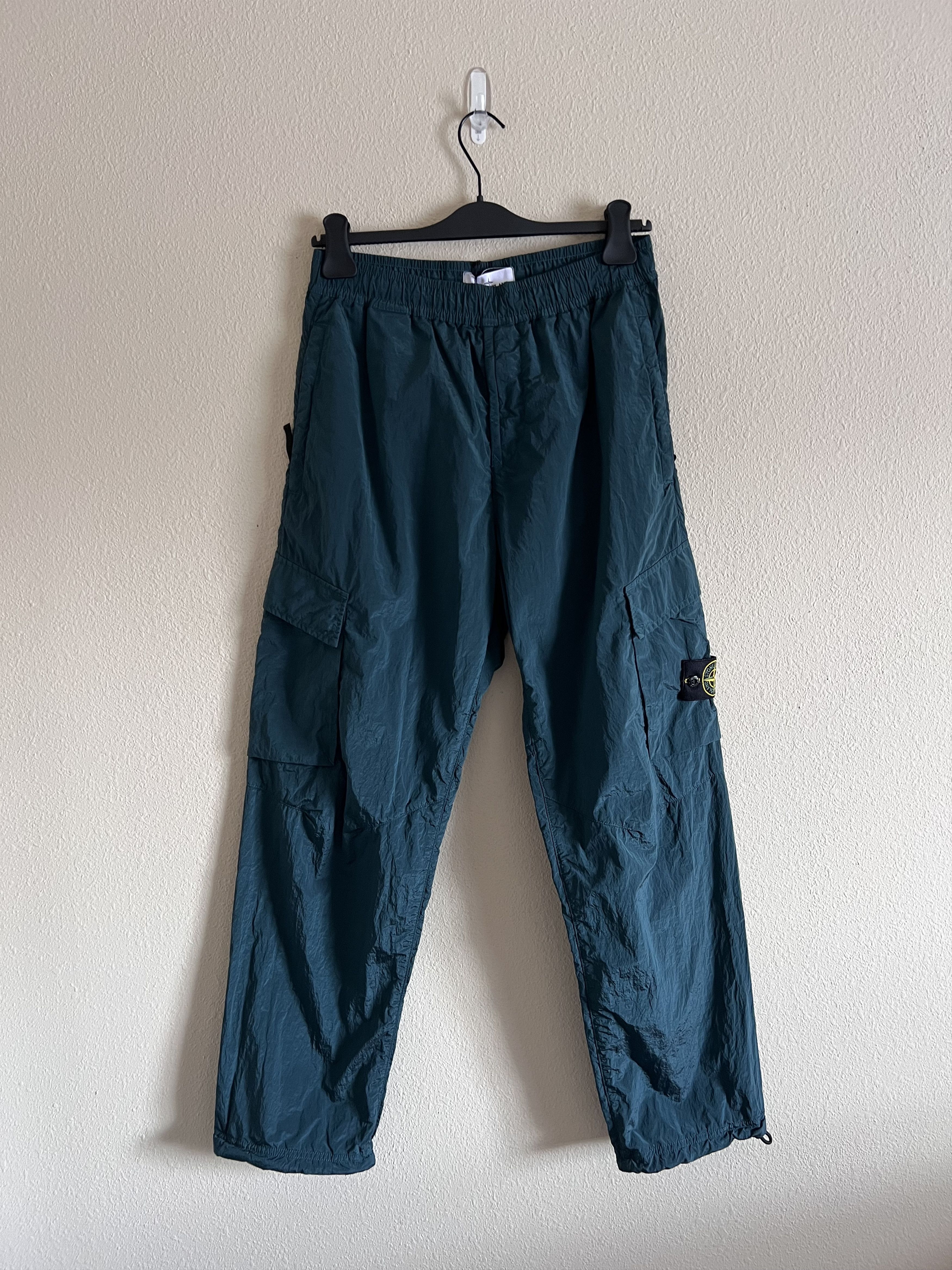 image of Stone Island Nylon Metal Cargo Pants In Petrol 791541019 in Blue, Men's (Size 30)