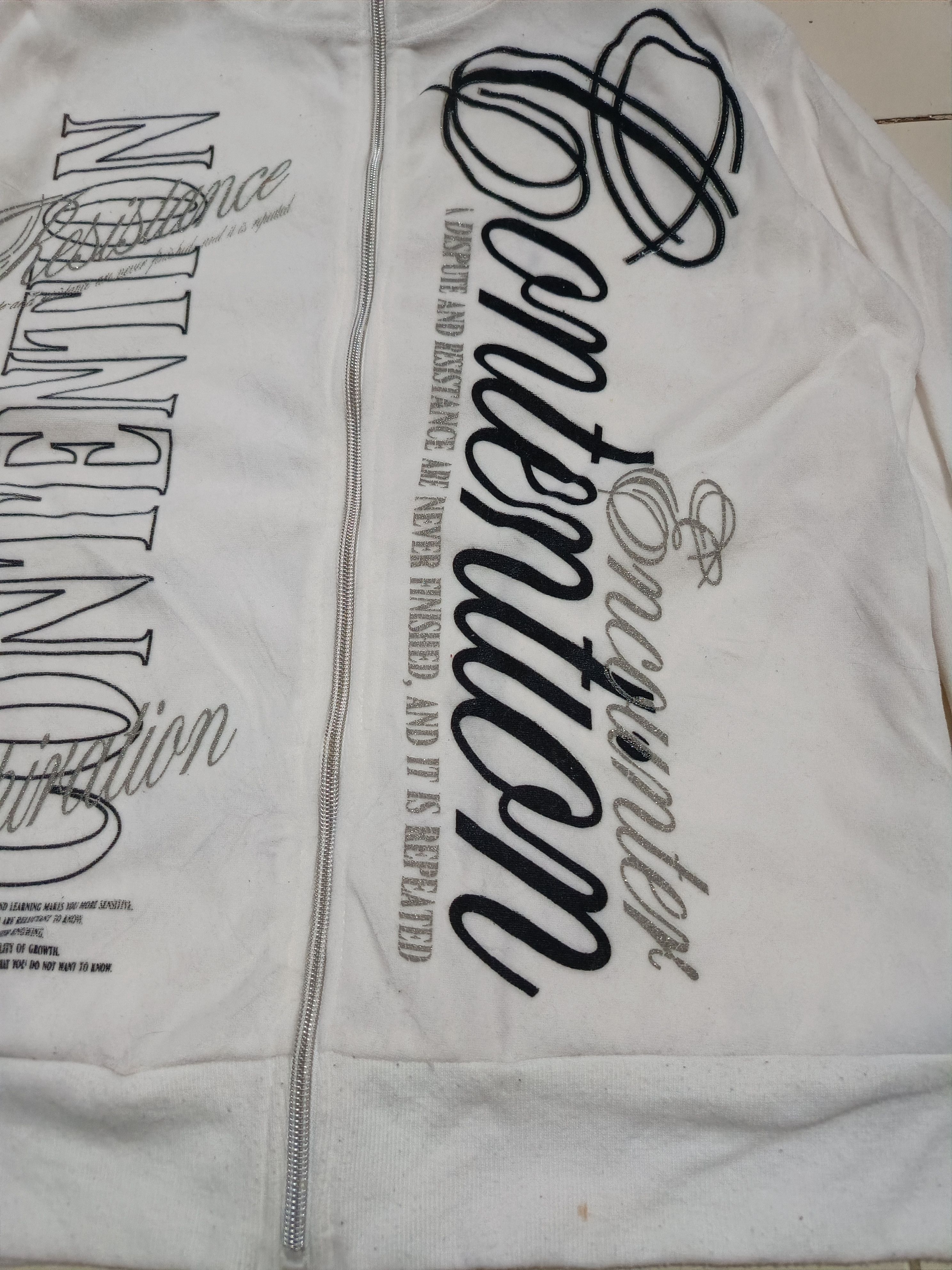 Japanese Brand 2000's VELOUR Poem Cross Chrome ifsixwasnine & LGB Style Size US M / EU 48-50 / 2 - 5 Thumbnail