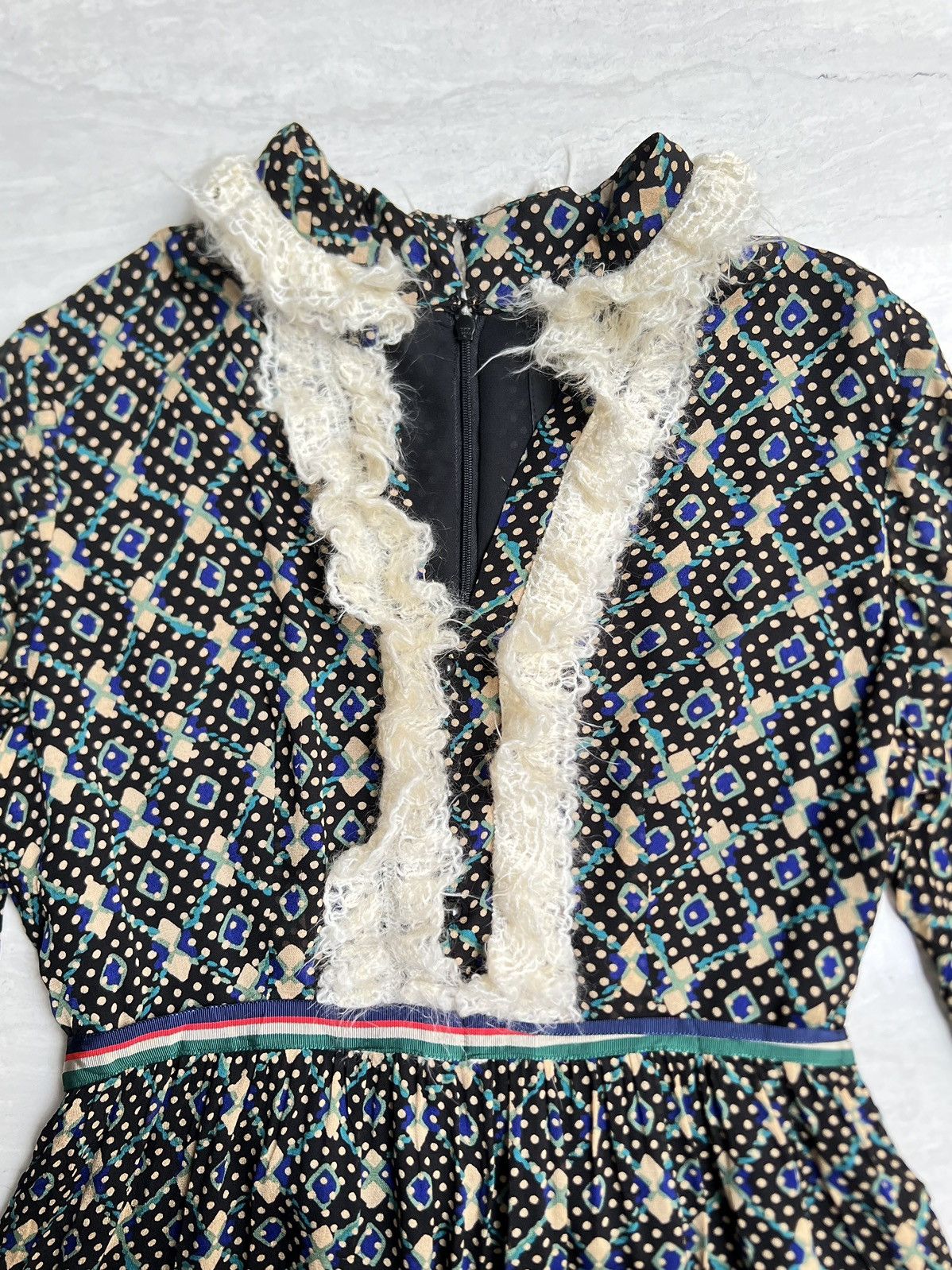 Anna Sui ANNA SUI Motive Midi Dress Size XS / US 0-2 / IT 36-38 - 8 Thumbnail