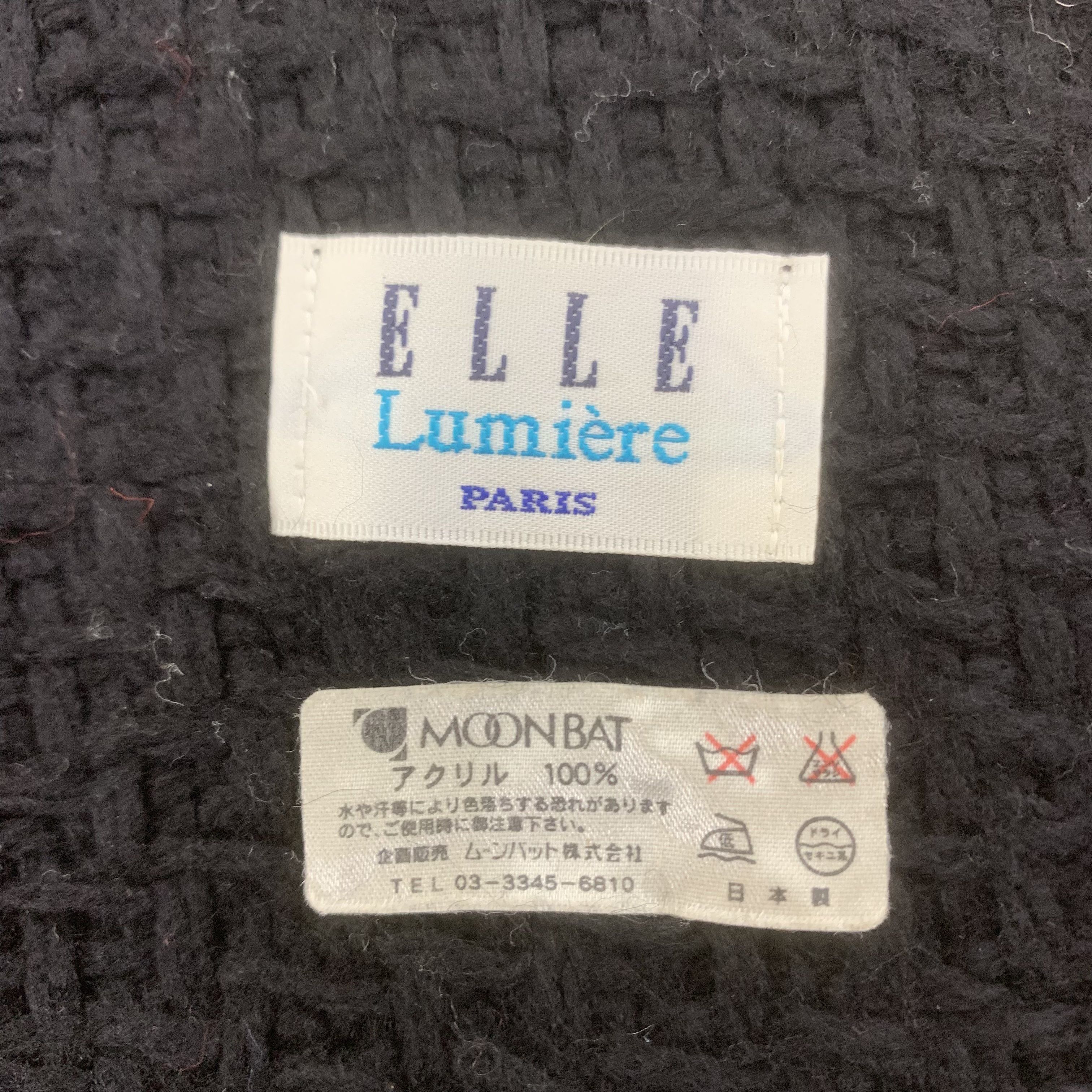Vintage Elle Scarf Wool Muffler Neck Wrap BL9246 Size ONE SIZE - 5 Thumbnail