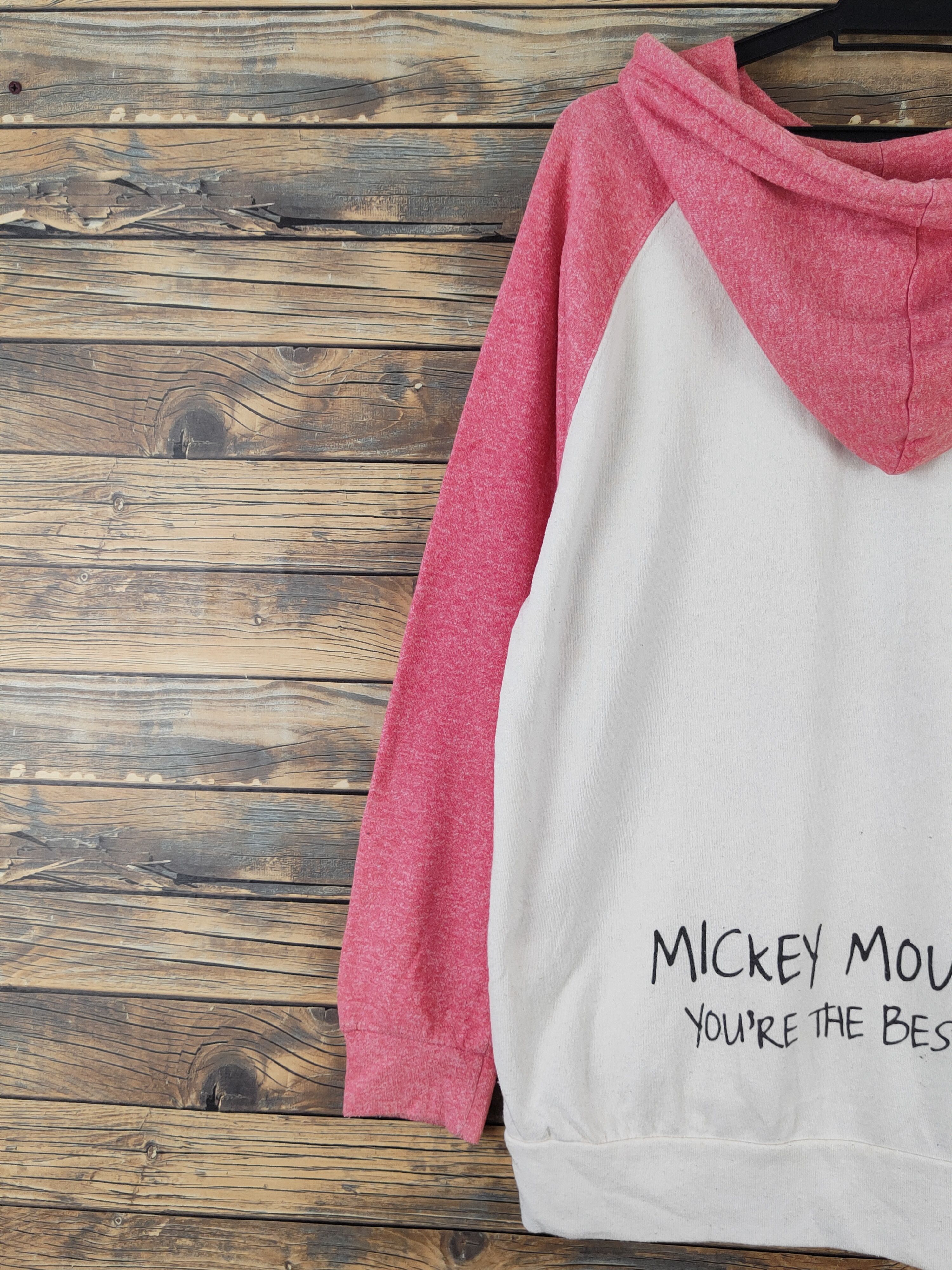 Disney Disney Cream Red Mickey Mouse Hoodie Sweatshirts #W960 Size US M / EU 48-50 / 2 - 10 Thumbnail