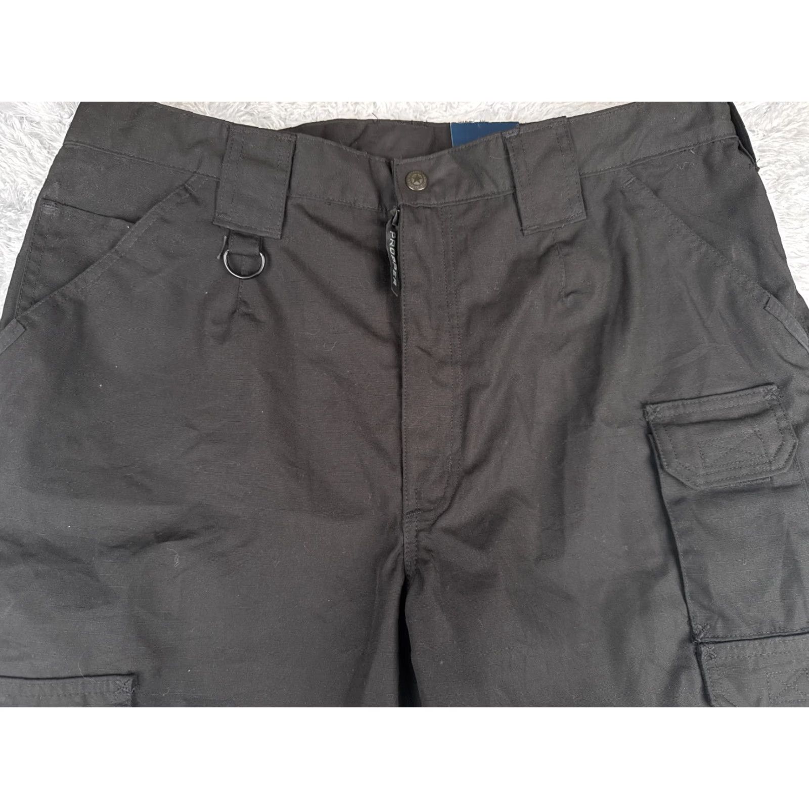 Propper VINTAGE? No — Propper Tactical Pants Women 18 Black Rip-Stop Cargo Un-hemmed LEO 36x35 NEW Size 40" / US 18 - 4 Thumbnail