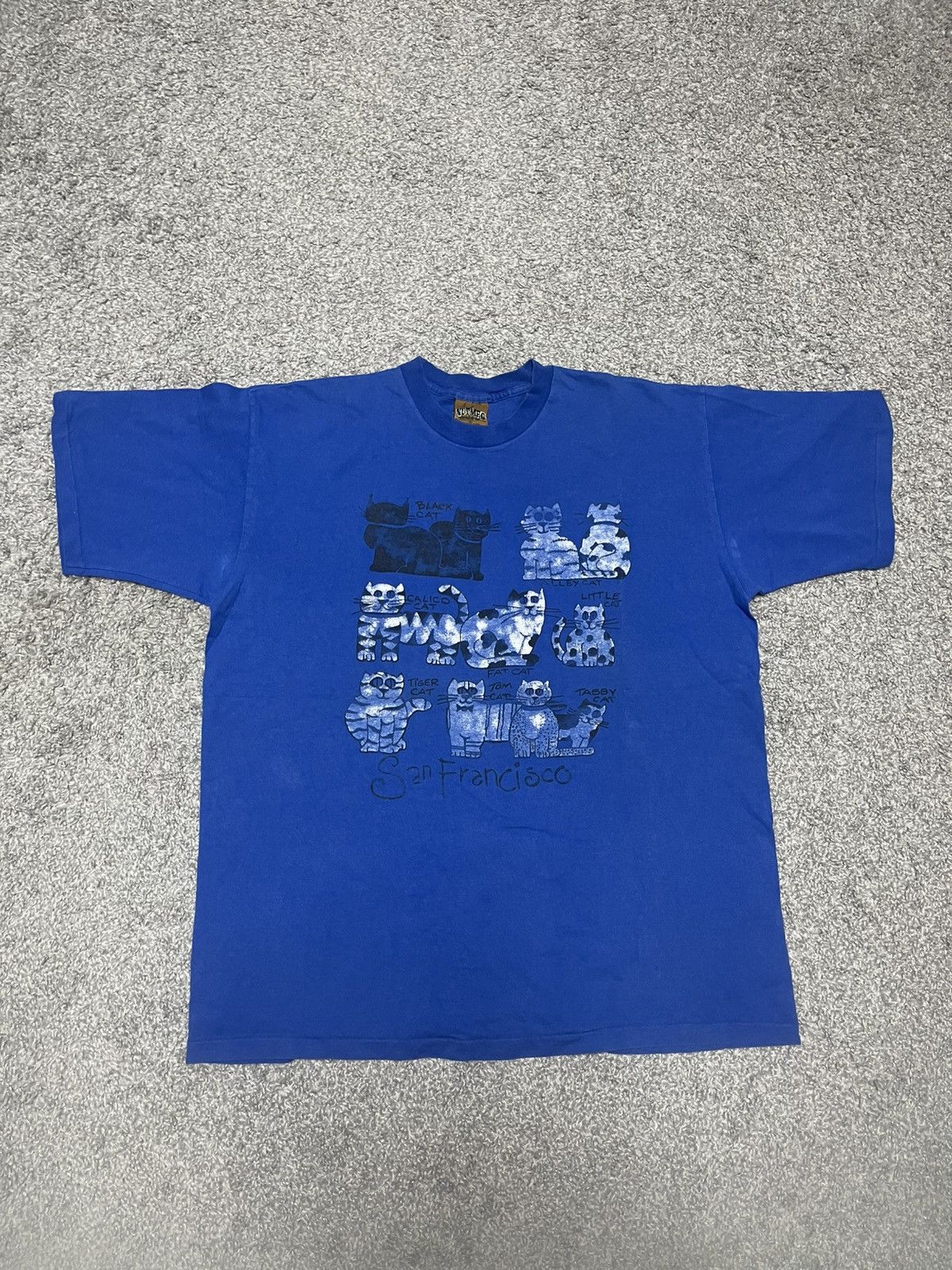 Nutmeg Nutmeg Vintage USA San Francisco Crazy Cats blue size XL Size US XL / EU 56 / 4 - 1 Thumbnail