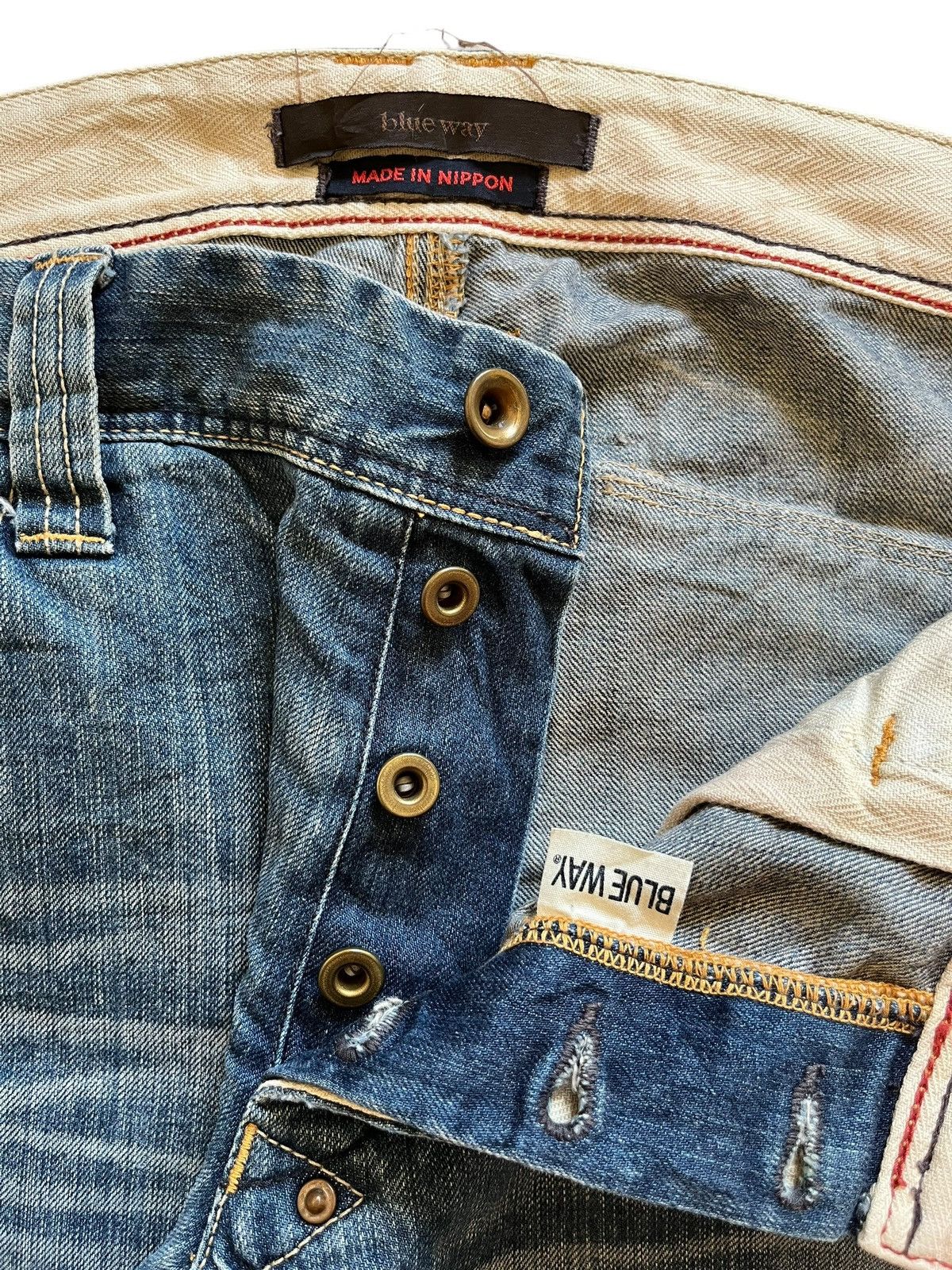 Japanese Brand Vintage Japanese Brand Acid Wash Carpenter Baggy Jeans Size US 34 / EU 50 - 4 Thumbnail