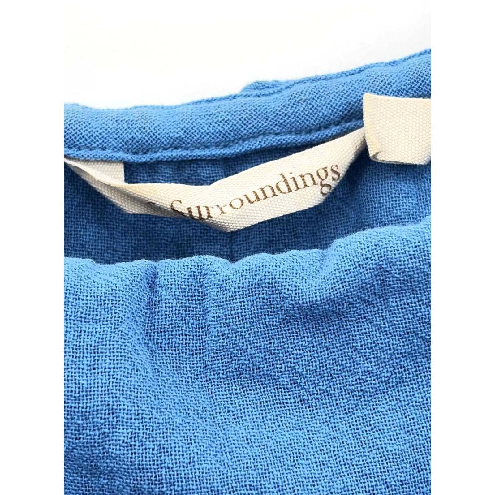 Soft Surroundings Soft Surroundings Blue Long Sleeve Blouse Small Size S / US 4 / IT 40 - 3 Thumbnail