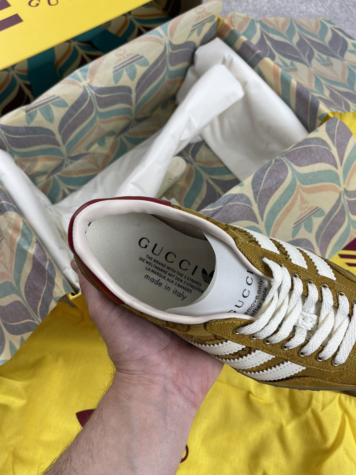 Gucci Adidas × Gucci Gazelle GG Monogram Sneakers Size 36 Size US 5 / IT 35 - 10 Thumbnail