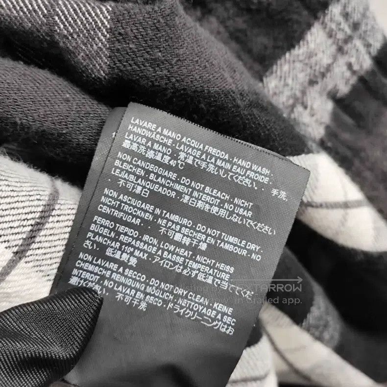 Balenciaga Balenciaga Cotton Logo Plaid Ribbon Shirt Size XS / US 0-2 / IT 36-38 - 6 Thumbnail