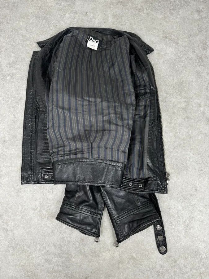 Dolce & Gabbana SS2005 Dolce & Gabbana Black Technical Leather Jacket Size US M / EU 48-50 / 2 - 8 Thumbnail