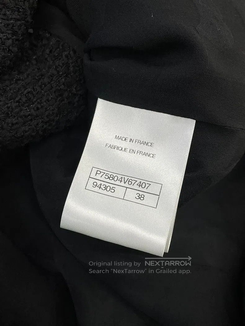 Chanel Chanel 23K black tweed sequin knitted lapel vest jacket Size XS / US 0-2 / IT 36-38 - 6 Thumbnail