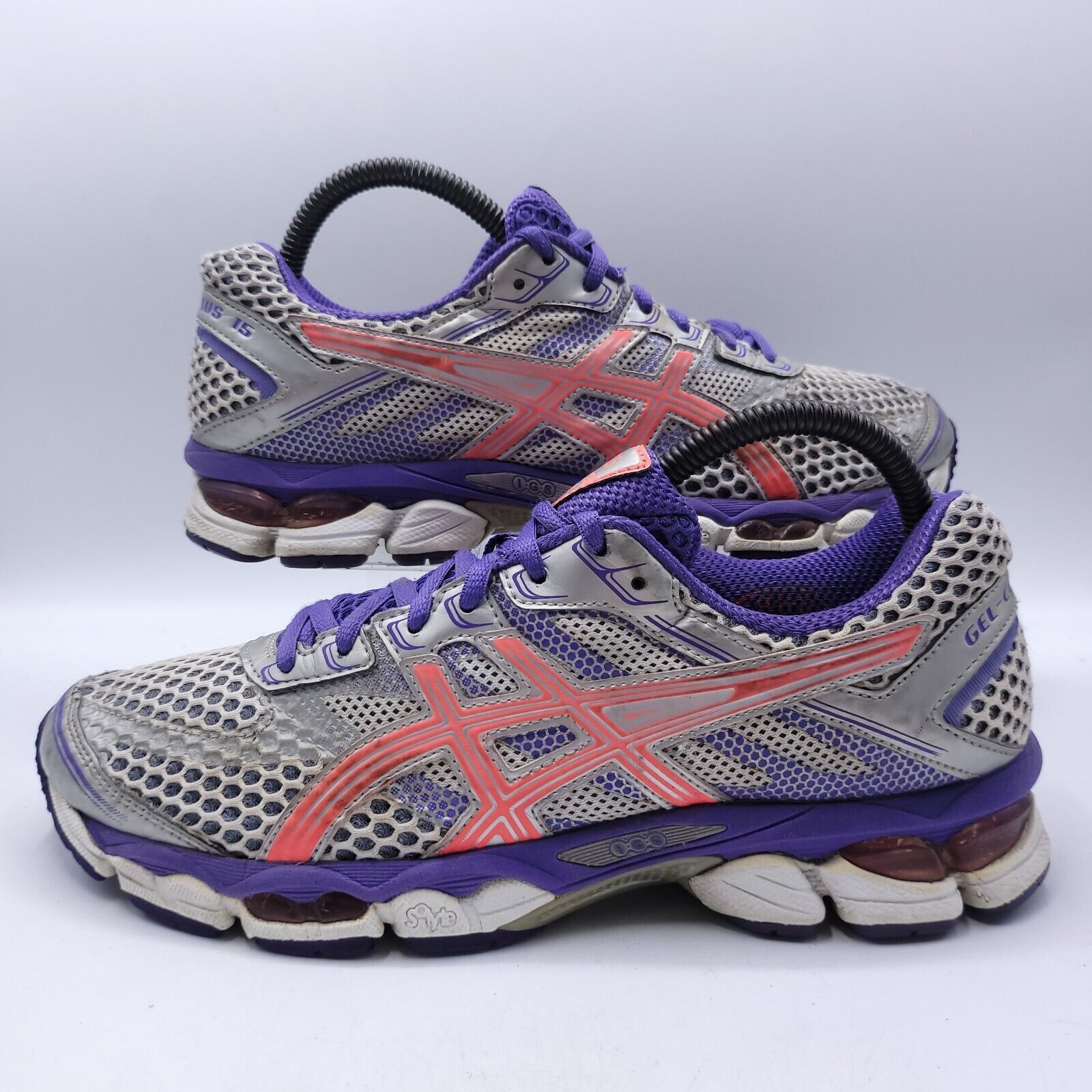 Asics Asics Gel-Cumulus 15 Shoe Womens Size 9 T3C5N Gray Purple Size US 9 / IT 39 - 5 Thumbnail