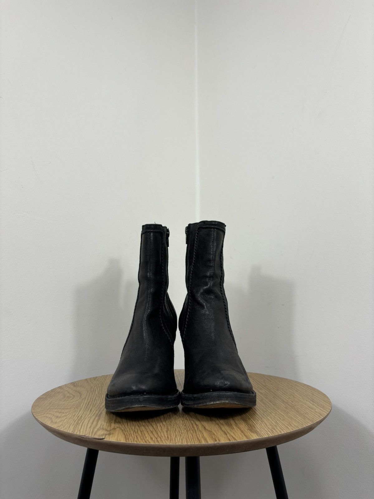 Sendra Sendra Vintage Women’s Avant Garde High Heeled Leather Boots Size US 8 / IT 38 - 5 Thumbnail