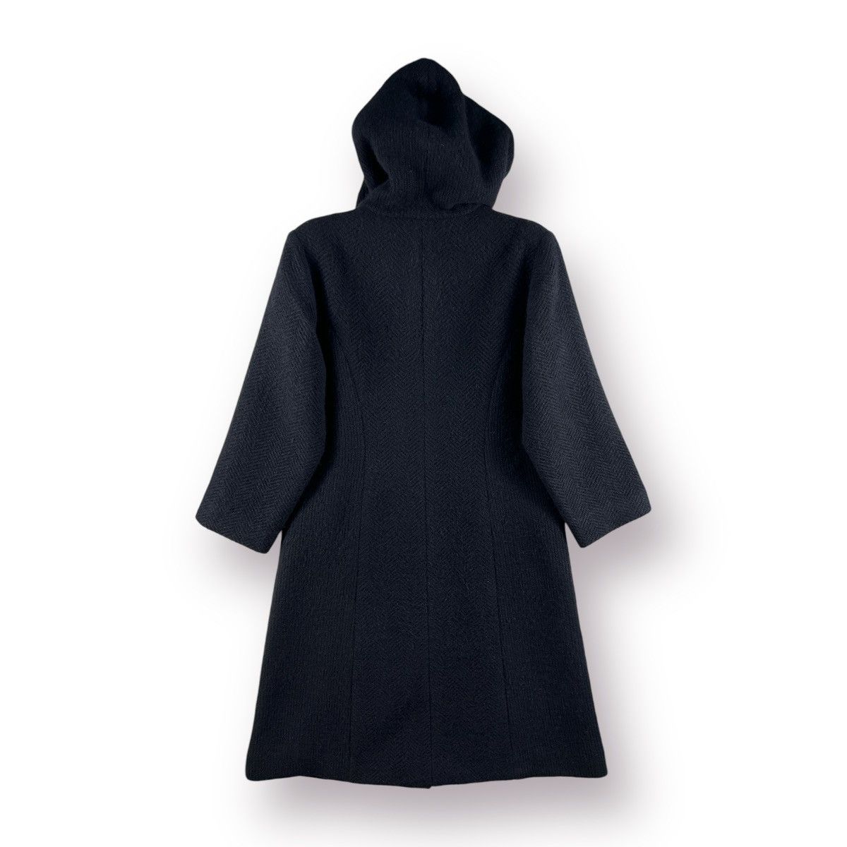 Other 🔥 black Wool Knit Giglio hoodie Long Coat Size S / US 4 / IT 40 - 11 Thumbnail