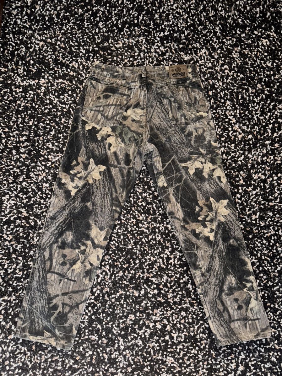 Realtree × Wrangler 34 x 32 Vintage Real Tree Wrangler Double Knee Size US 34 / EU 50 - 4 Thumbnail