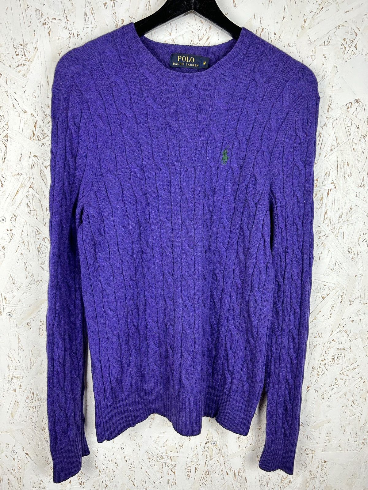 Polo Ralph Lauren Polo By Ralph Lauren Cable Knit Wool Sweater Iconic Size M Size US M / EU 48-50 / 2 - 1 Thumbnail