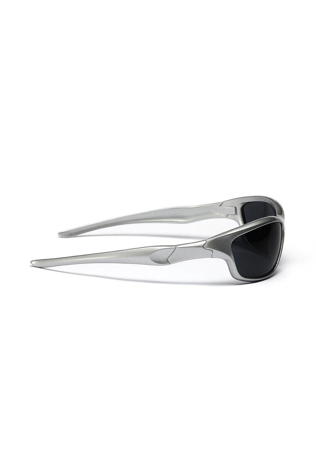 Japanese Brand Vintage Y2k Avant Garde Futuristic Sliver Sunglasses Unisex Size ONE SIZE - 6 Thumbnail