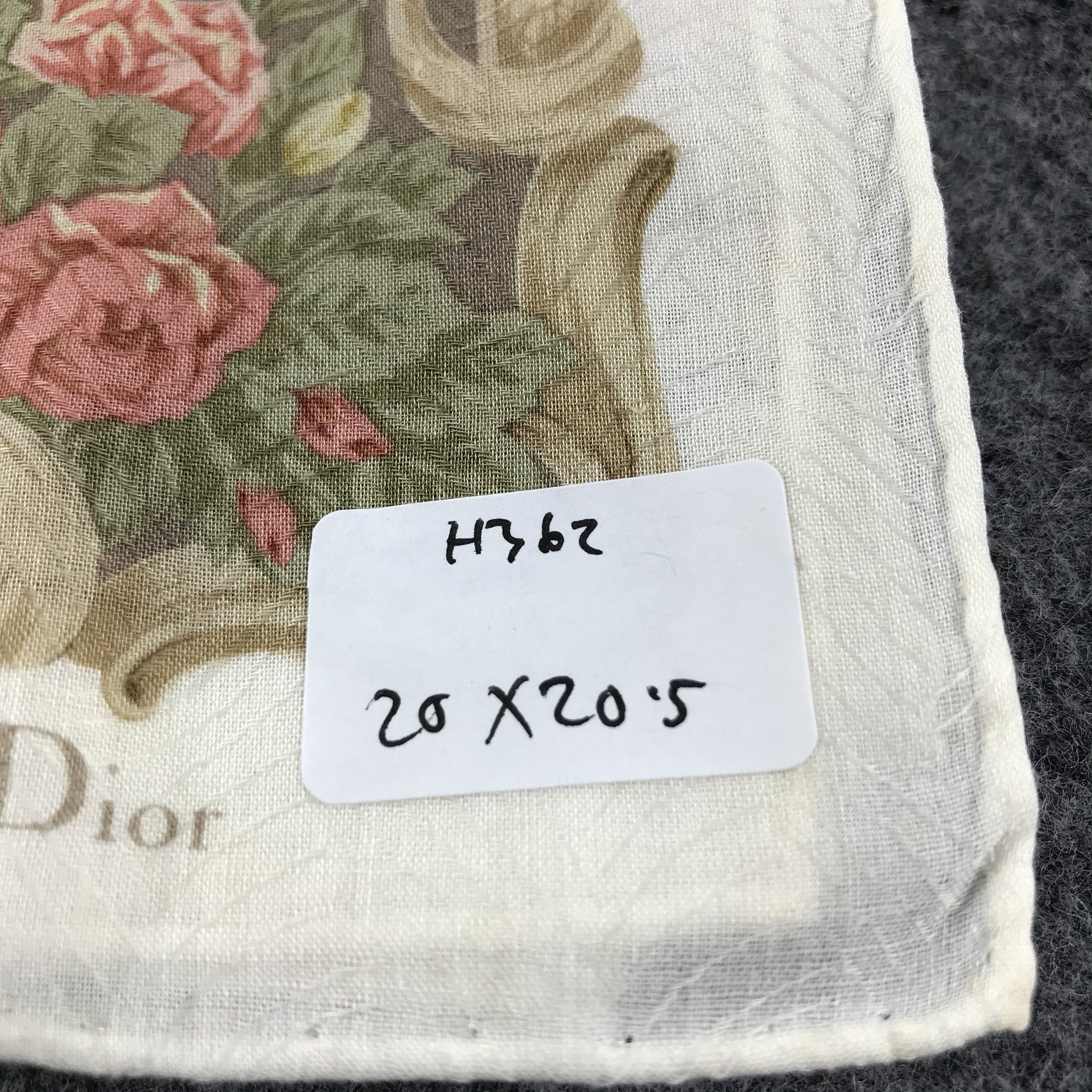Christian Dior Monsieur Christian Dior Handkerchief Neckerchief Bandana H362 Size ONE SIZE - 9 Thumbnail