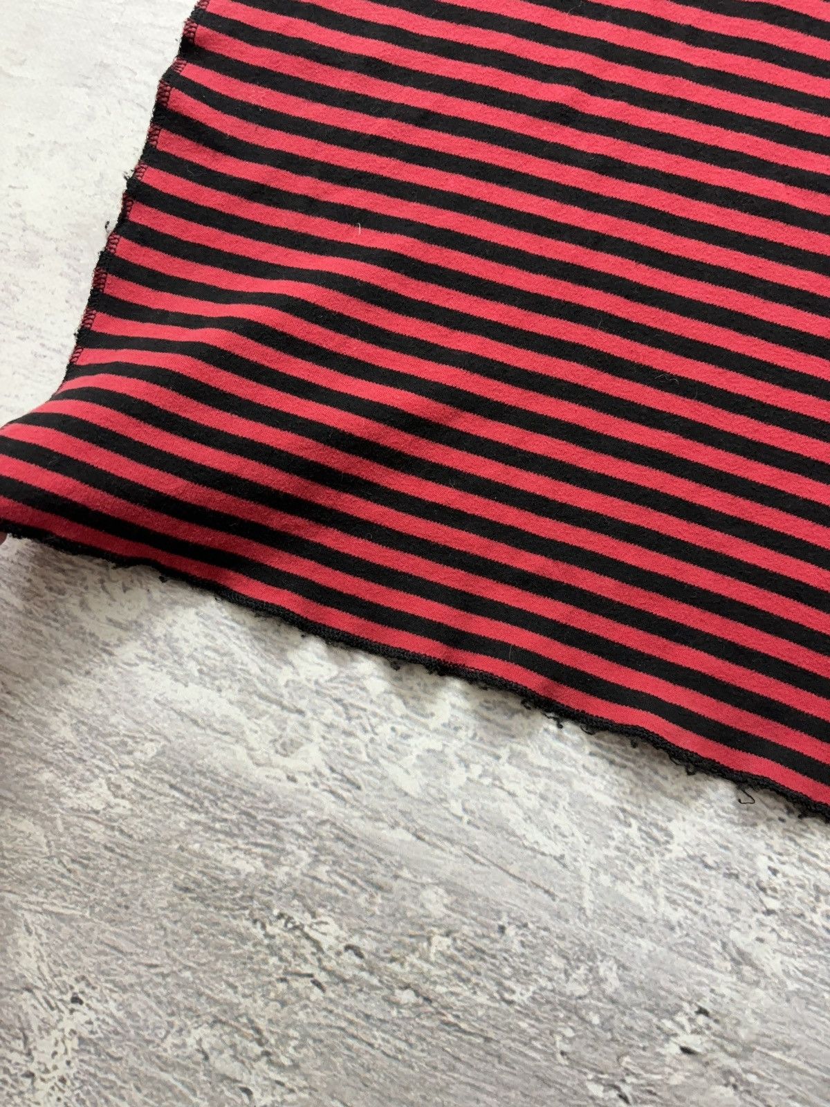Mads Norgaard MADS NØRGAARD STRIPED BLACK RED LONG SCARF Size ONE SIZE - 5 Thumbnail
