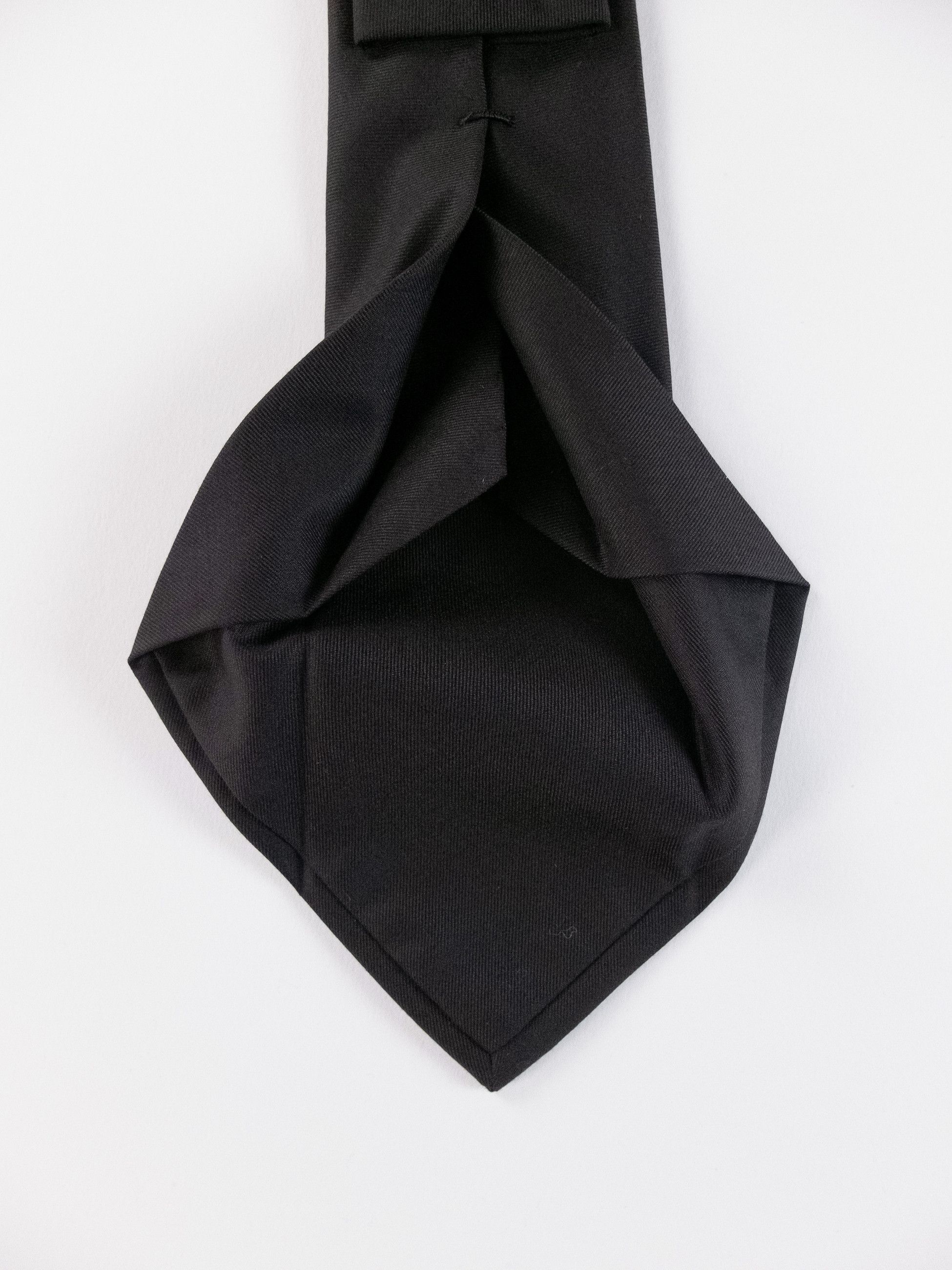 Kiton KITON Napoli hand made 7 fold solid brown wool tie authentic Size ONE SIZE - 5 Thumbnail